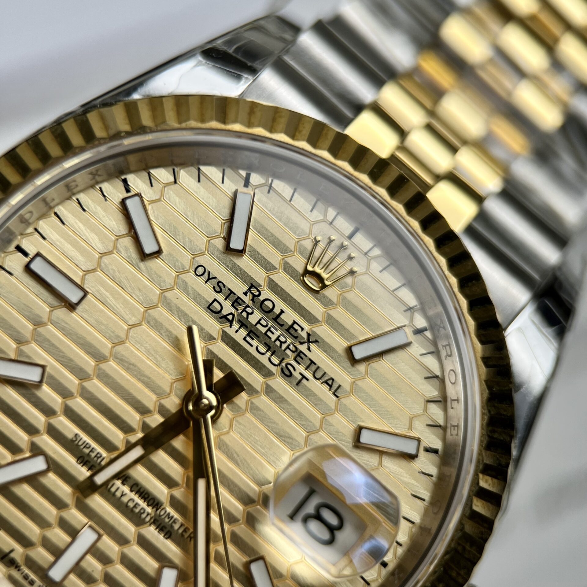 Rolex Datejust Yellow Dial High Quality Replica EW Factory 41mm - Elite Watch Atelier