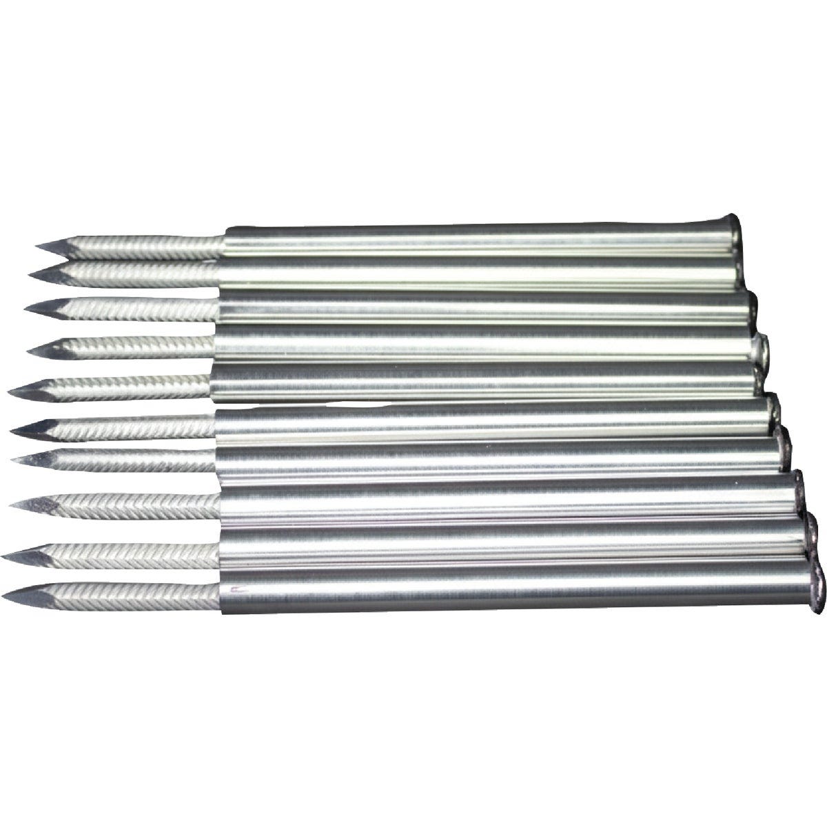 Spectra Metals 7 In. Aluminum Black Gutter Spike And Ferrule (10-Pack)