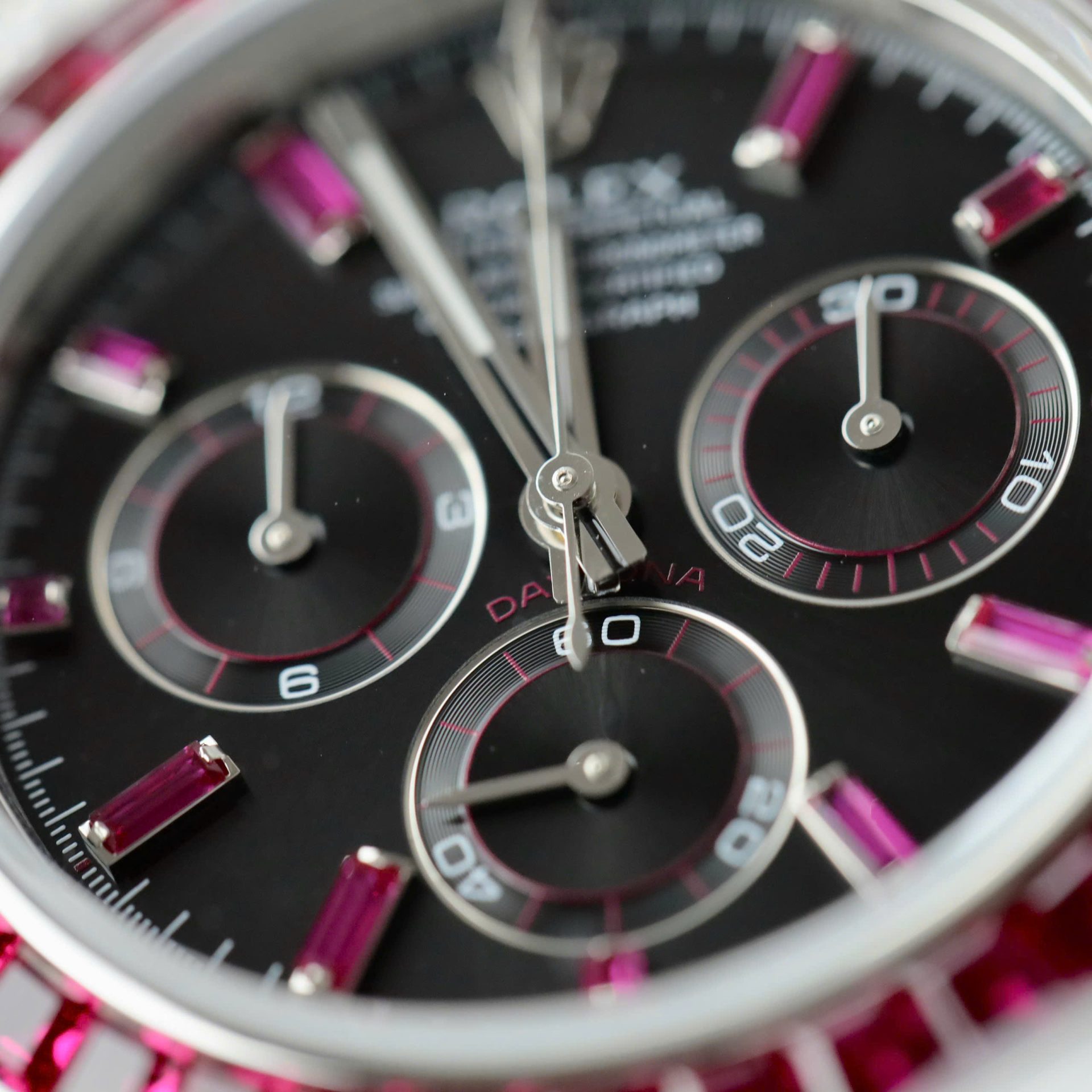 Rolex Best Replica Watch Daytona 126599TRU Custom Ruby Red Baguette 40mm - Top club