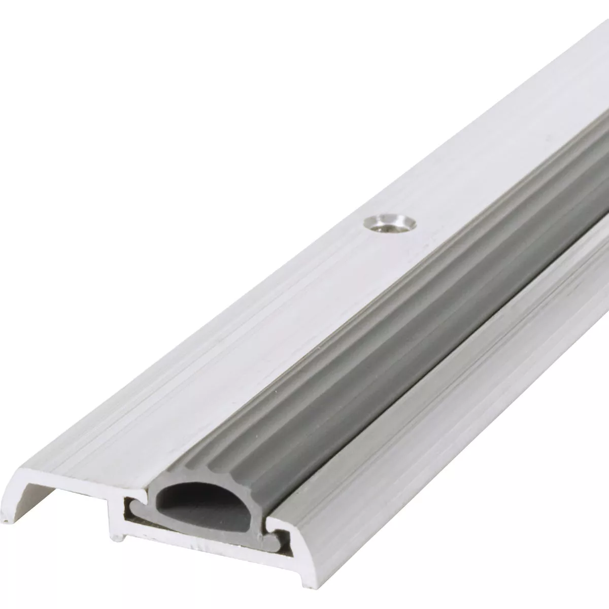 M-D Building Products 1-3/8 In. x 7/16 In. x 36 In. Silver Aluminum and Vinyl Mini Low-Profile Threshold