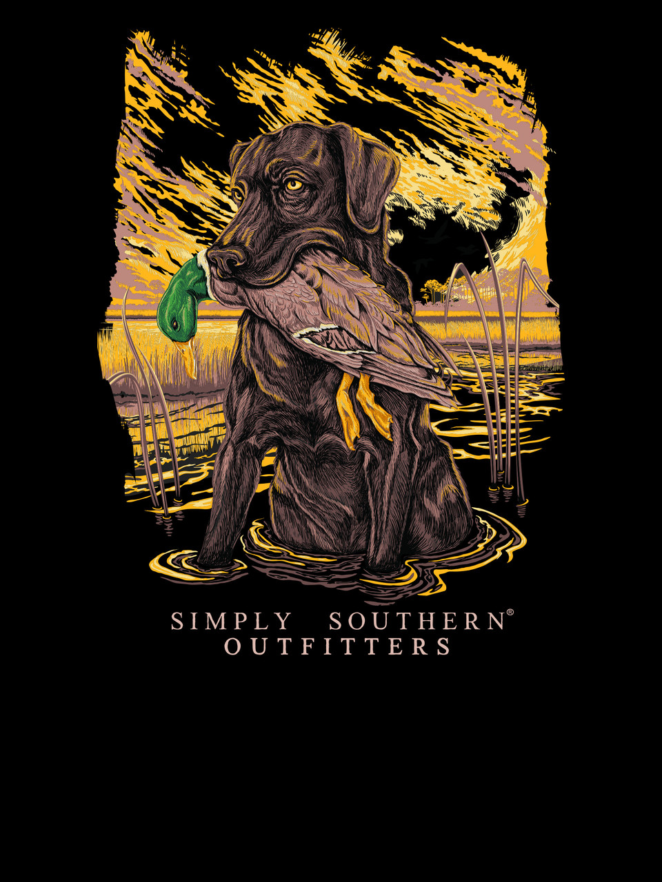 YTH-MN-LS-SWAMPDOG-BLK - Simply Southern Outlet