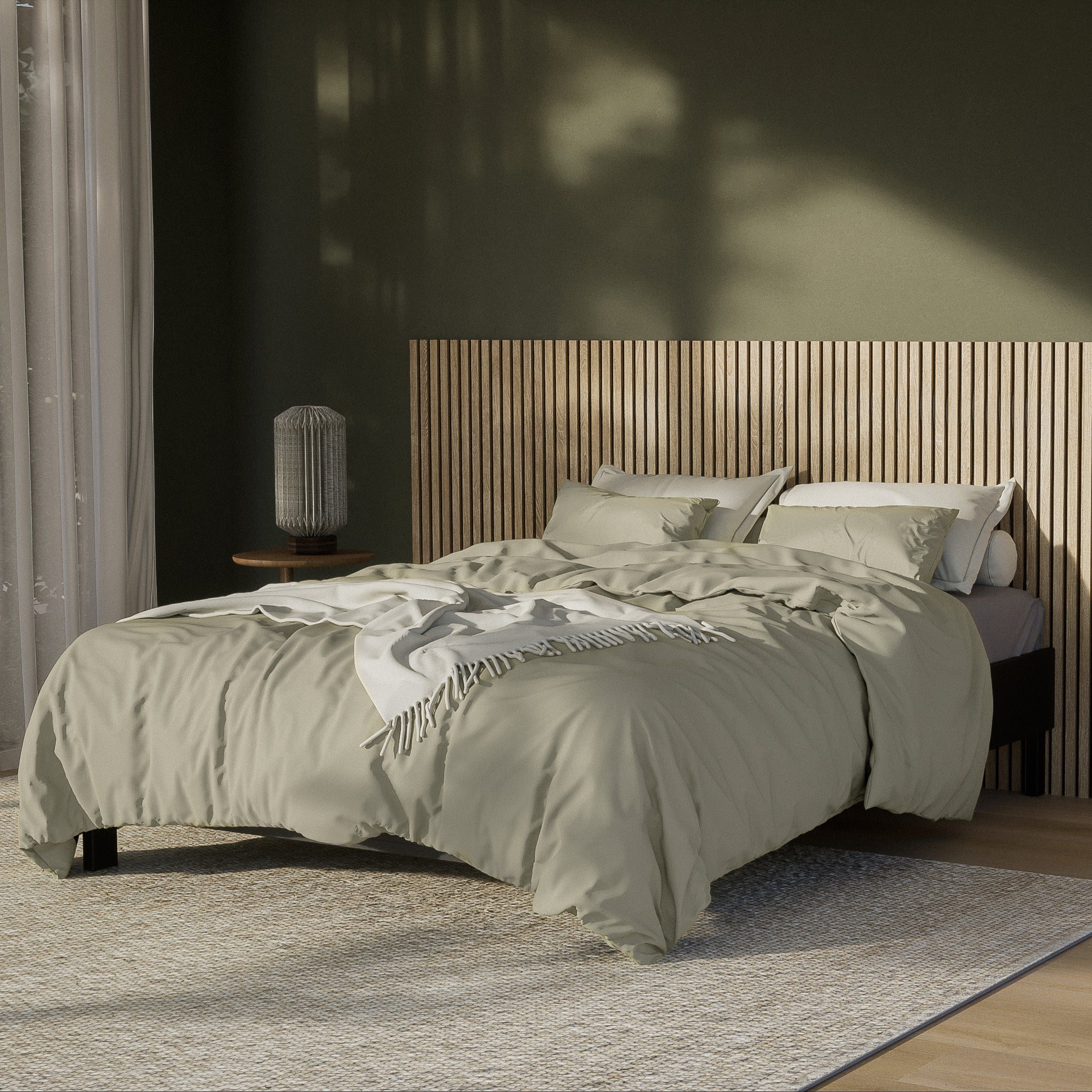 Blokker Fresh Dekbedovertrek 200 x 200/220 cm - Sage Green