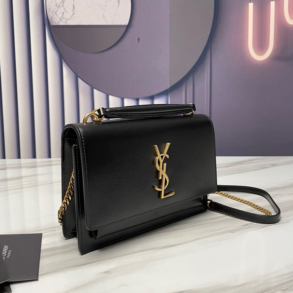YSL SUNSET BAG CHAIN WALLET IN SMOOTH LEATHER1:1High-quality replica