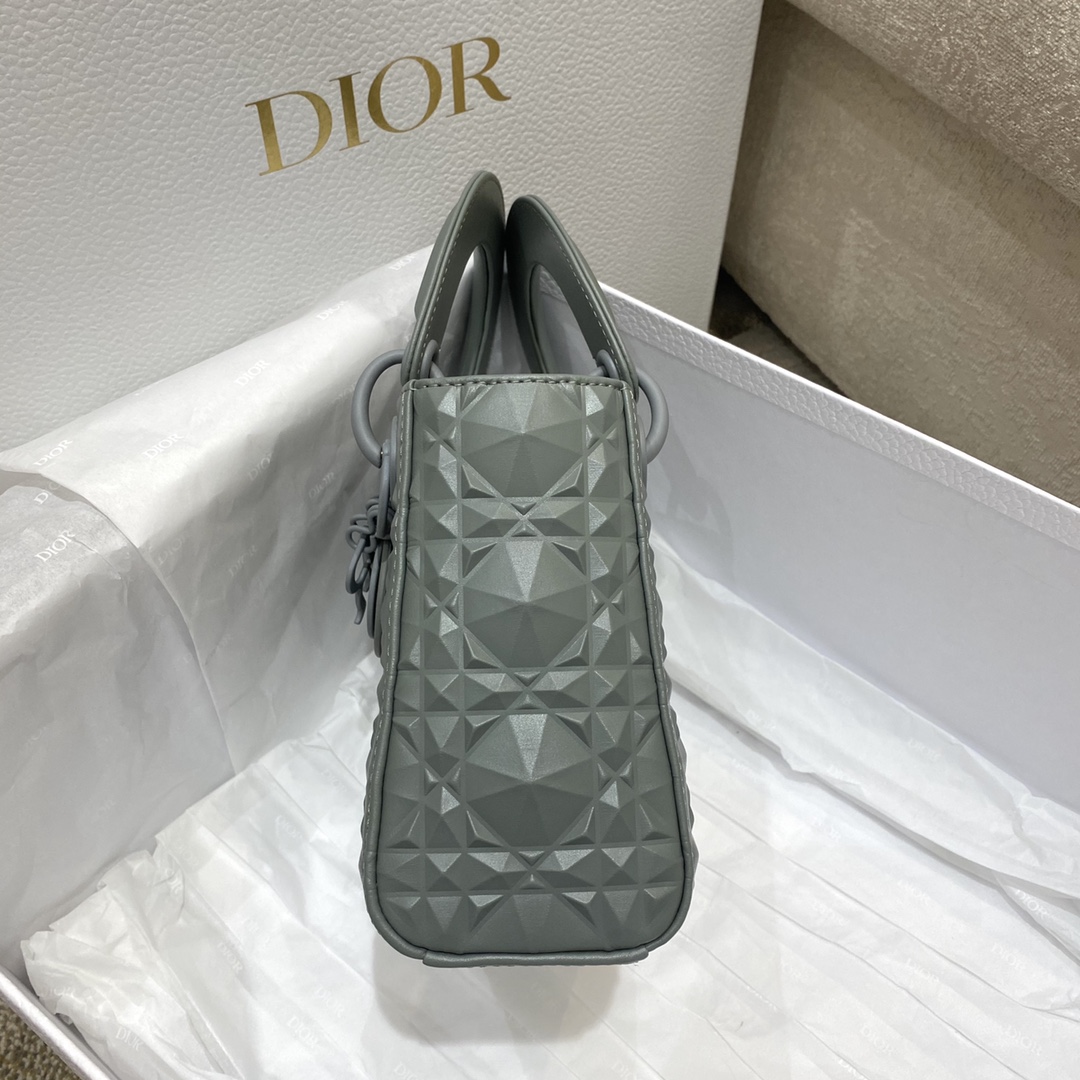 Dior Christian Dior Mini Lady Bag Grey For Women 6.5in/17cm1:1High-quality replica