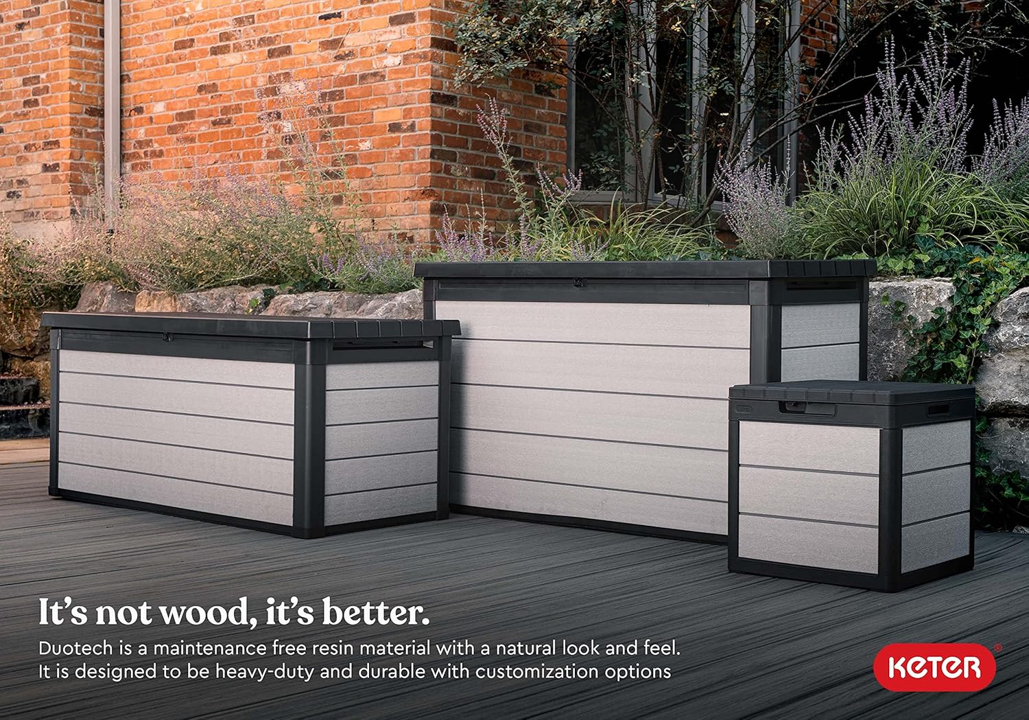 200 Gallon Resin Deck Box, 59.7 in L x 28.5 in W x 35.4 in H - Image 18 200 Gallon Resin Deck Box, 59.7 in L x 28.5 in W x 35.4 in H - Image 18