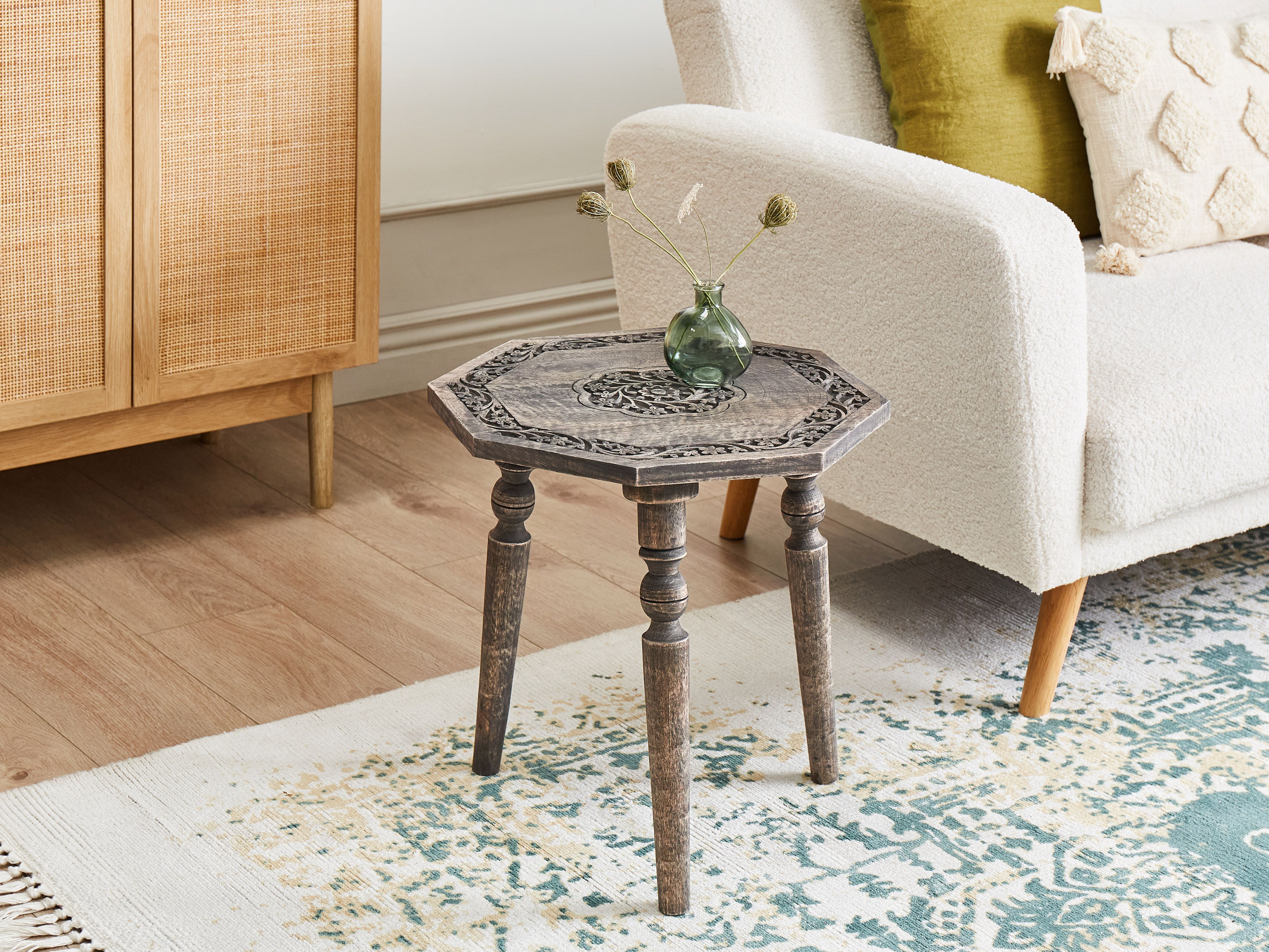Side Table WANDILO Mango Wood Brown