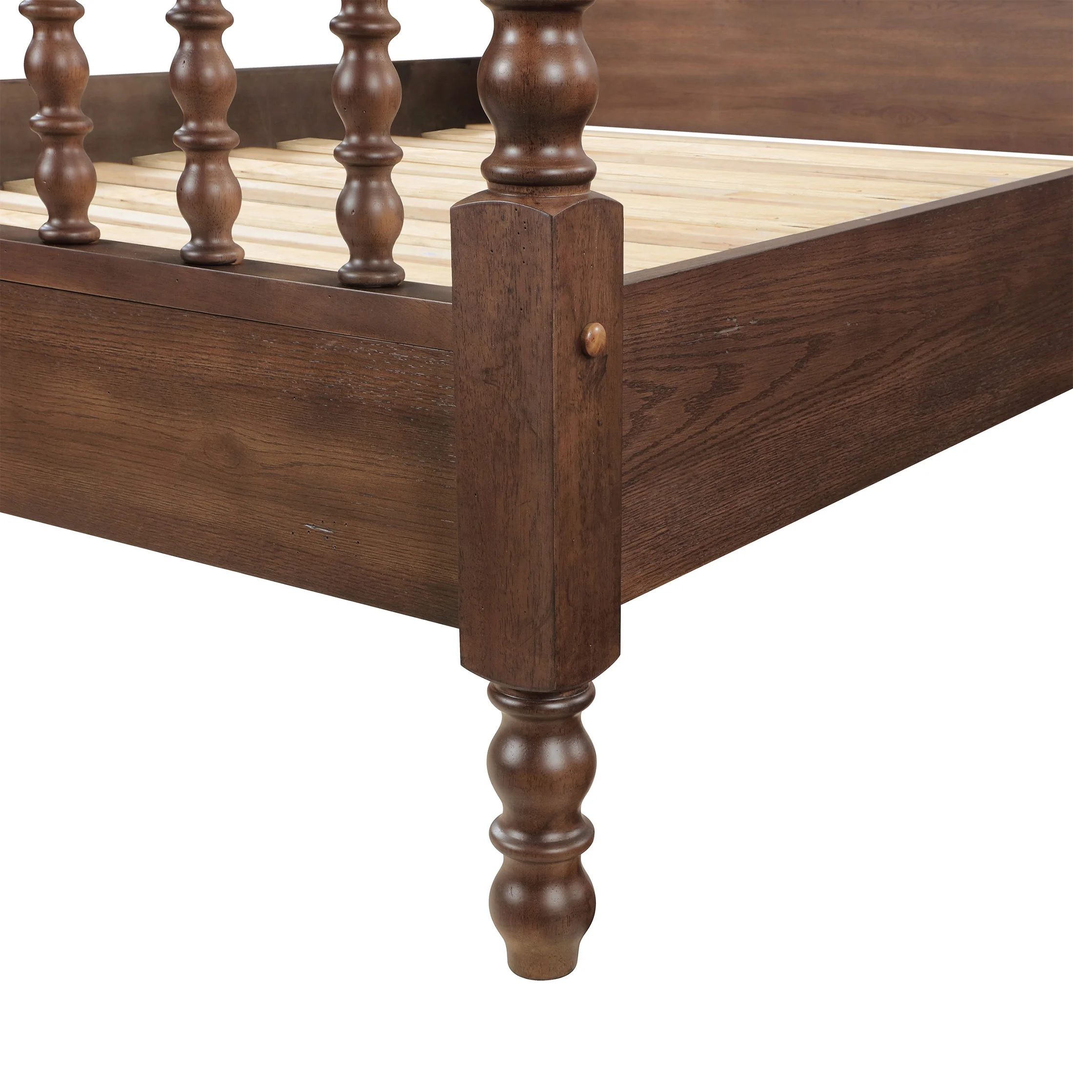 Pioneer Woman Harper Queen-Size Spindle Bed, Homestead Brown - Image 5