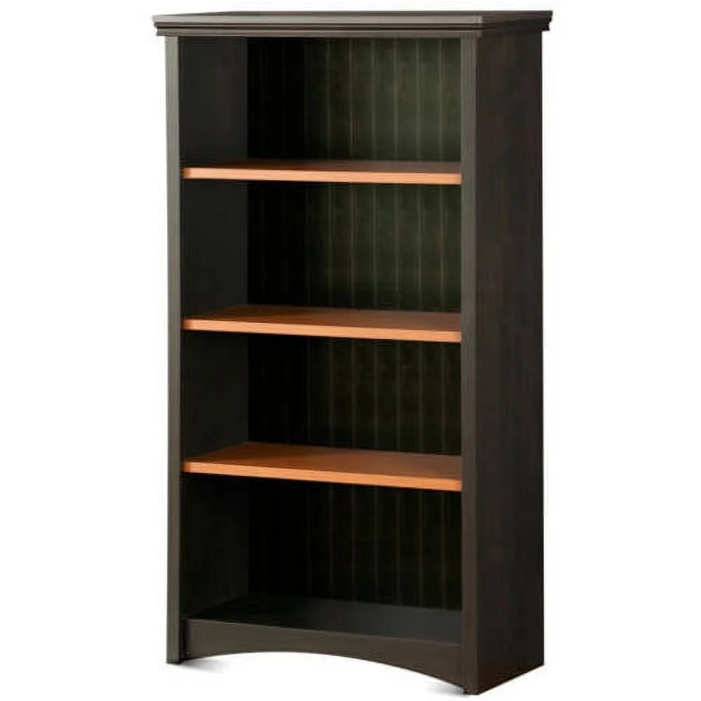 Gascony 4-Shelf Bookcase-Rubbed Black-South Shore - Image 10