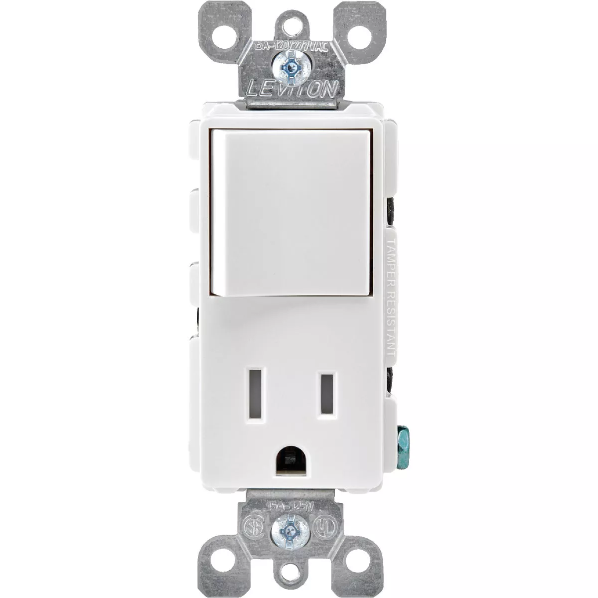 Leviton Decora White 15A Switch & Outlet