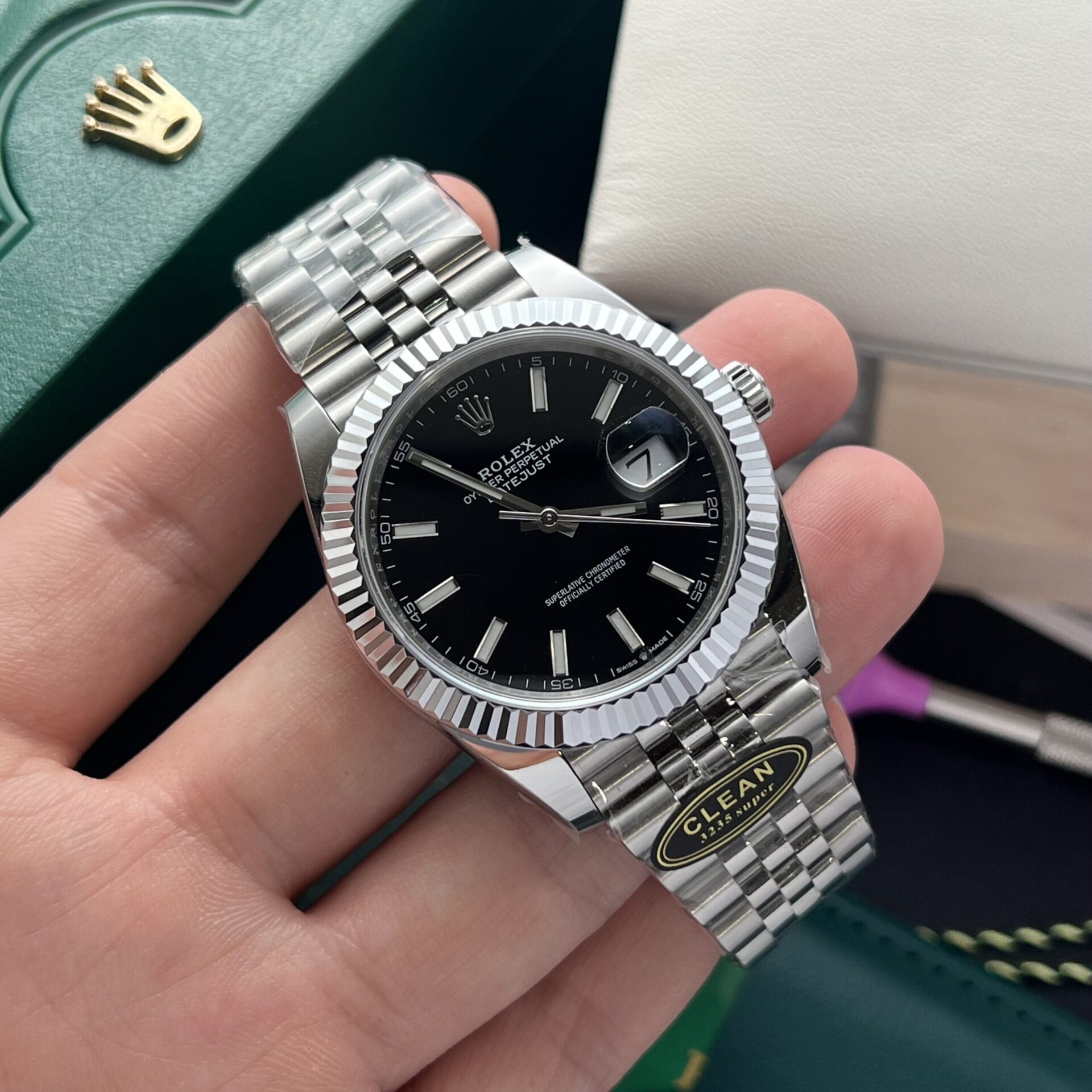 Rolex Replica Watches Datejust 126334 Black Dial Clean Factory 41mm - Top club