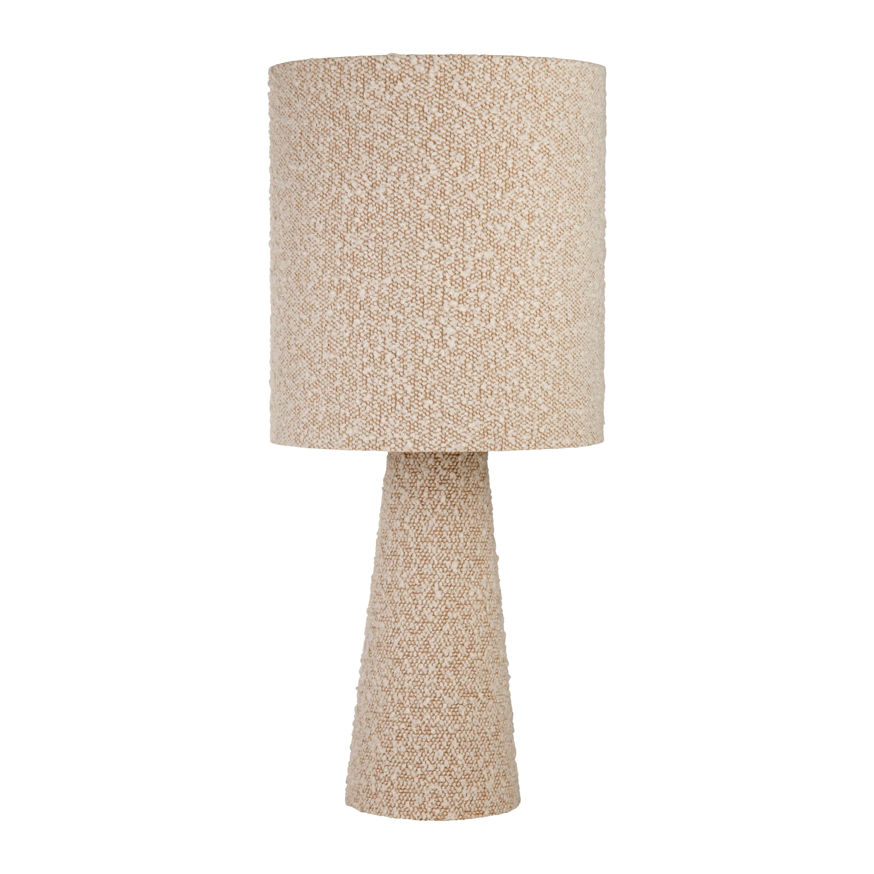 Blokker Teddy Bouclé Tafellamp - Wit