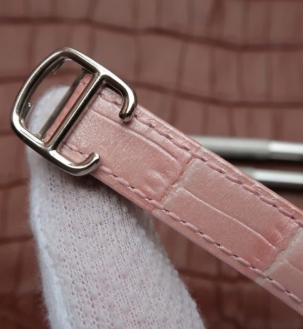 Replica Cartier Ballon Bleu Ladies 28MM White Dial Pink Leather Strap Ronda Quartz - Top club