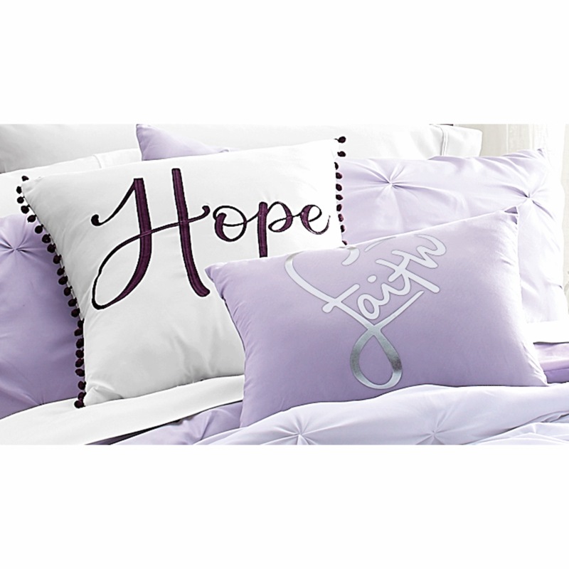 Faith and Hope Accent Pillows - MIDNIGHT VELVET CATALOG