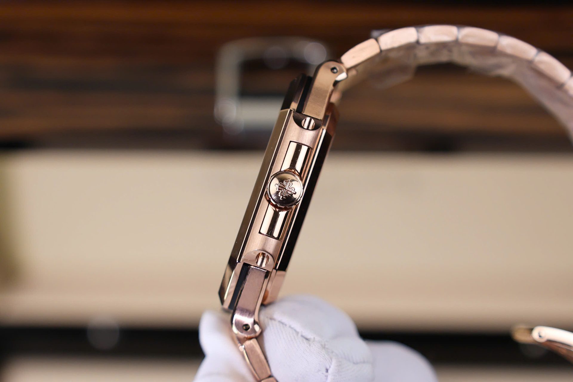 Patek Philippe Cubitus 5821 Replica Watch Rose Gold White Dial TW Factory 45mm - Top club