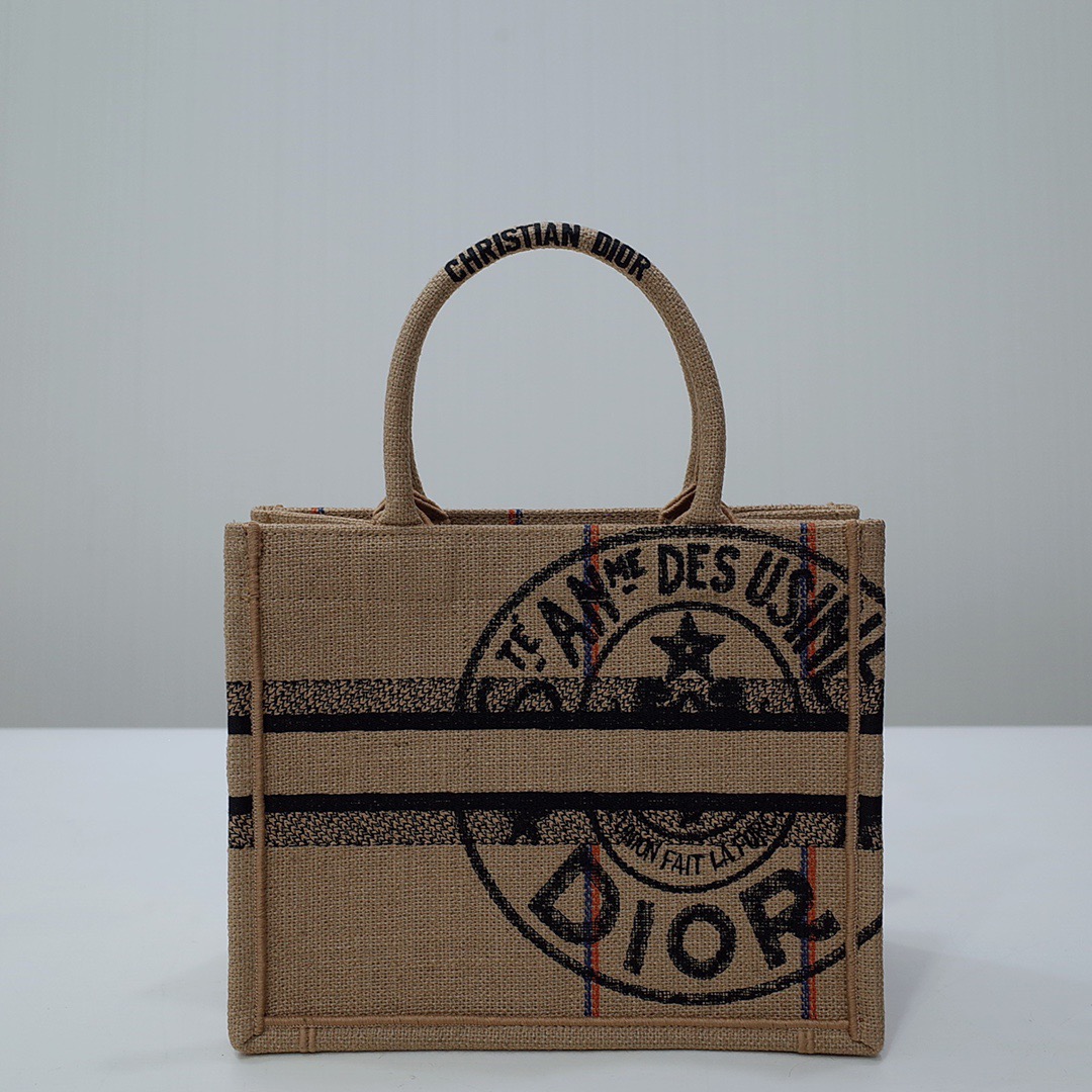 Christian Dior Small Dior Book Tote Brown, For Women, Women’s Handbags 26.5cm/10.5in CD M1265ZRUW_M9181:1High-quality replica