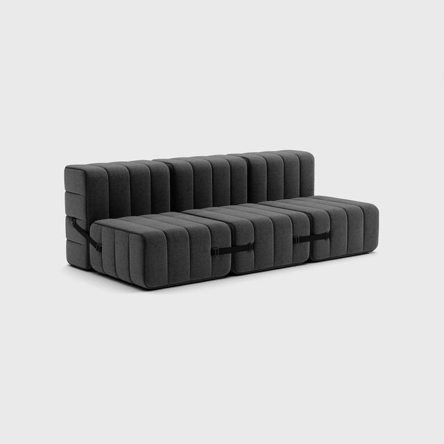 Curt-Set 6 - e.g. Flexibele 3-zitter - Dama - 0004 (Dark Grijs)