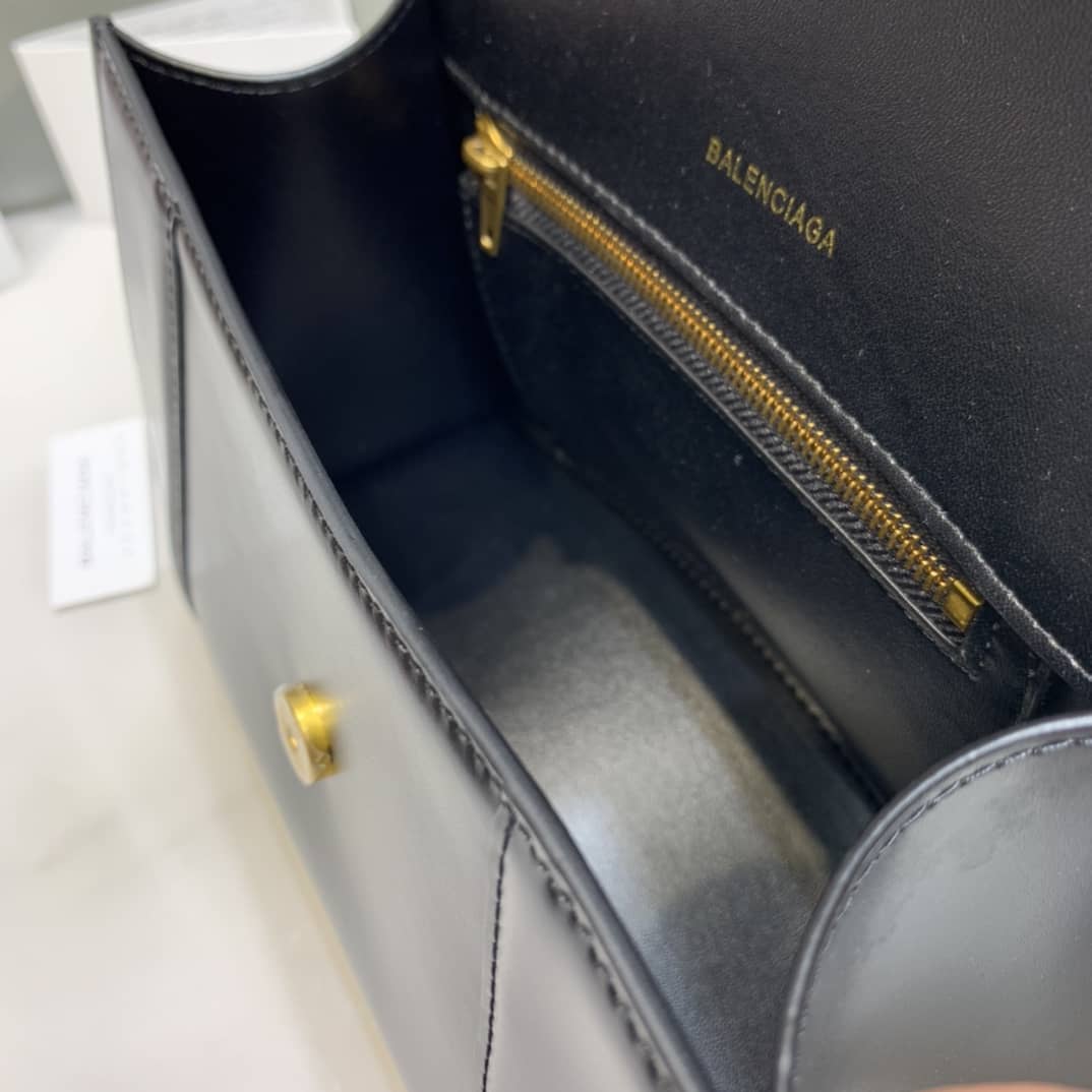 Balenciaga Hourglass Leather Top Handle Replica Bag - Replicaclubs