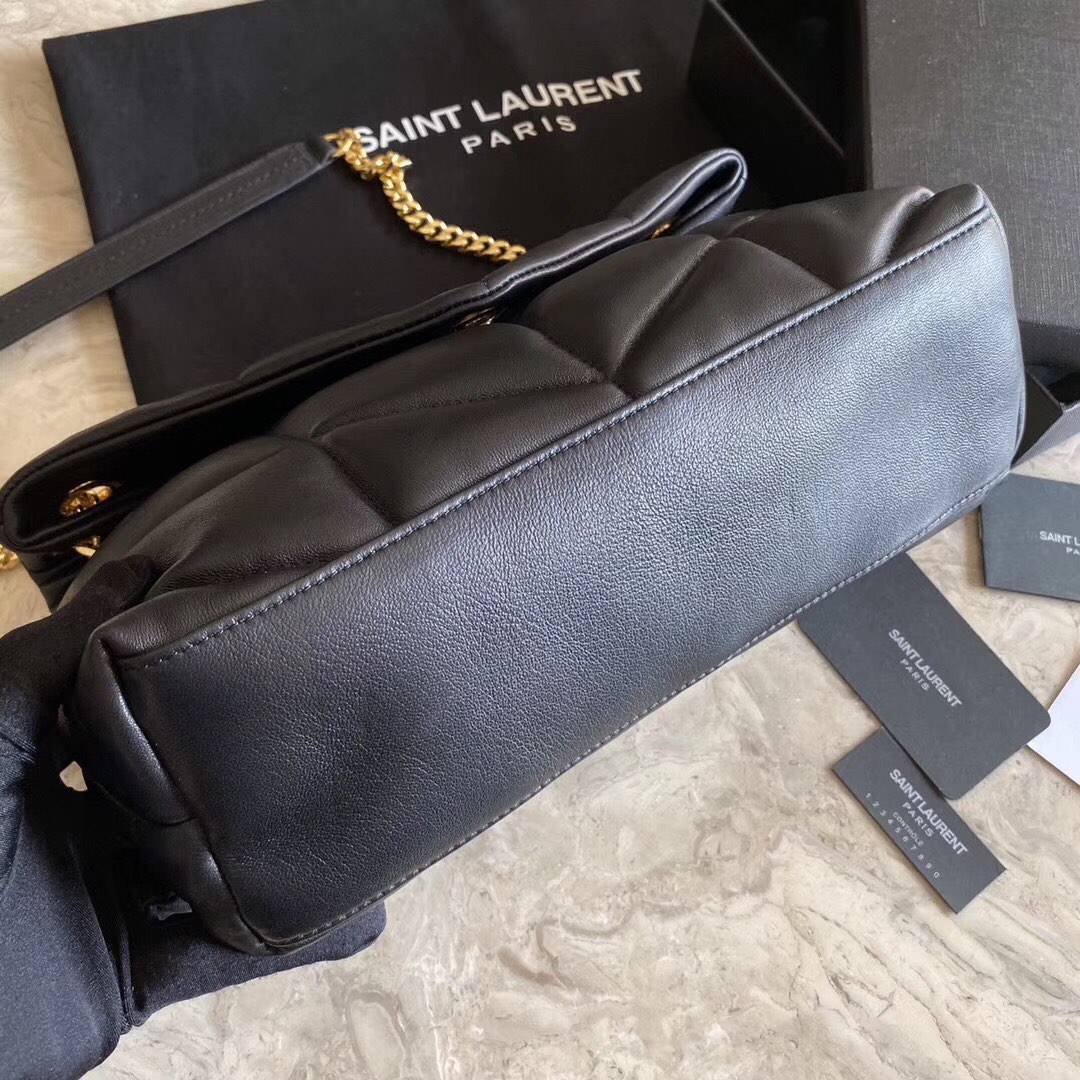 PUFFER MEDIUM BAG IN QUILTED LAMBSKIN1:1High-quality replica