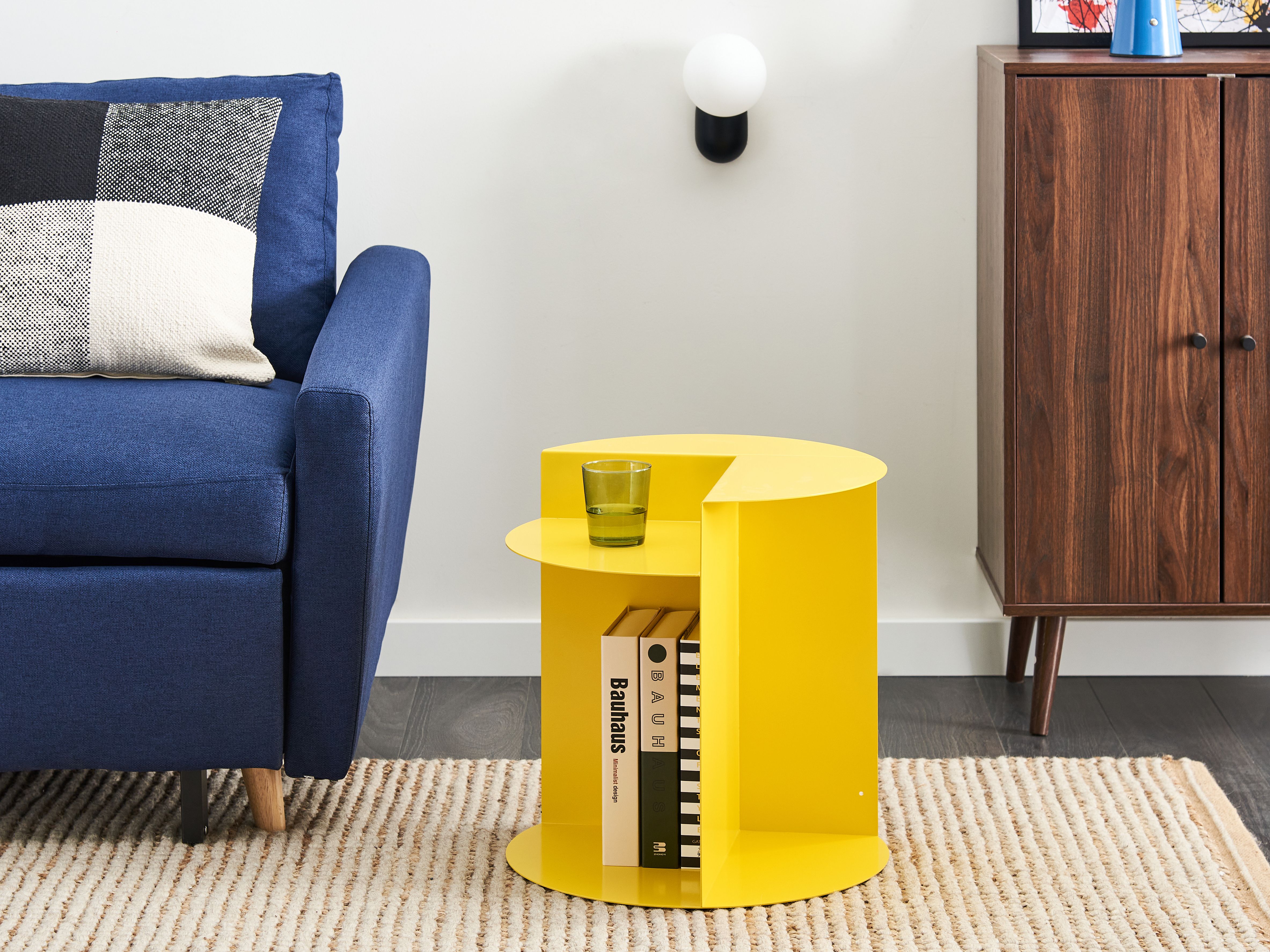 Side Table TAGGART Metal Yellow