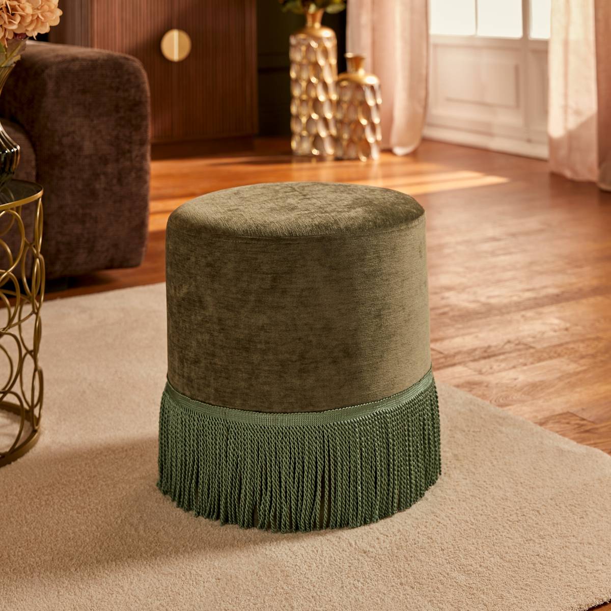Pouf "Alanya" Khaki green
