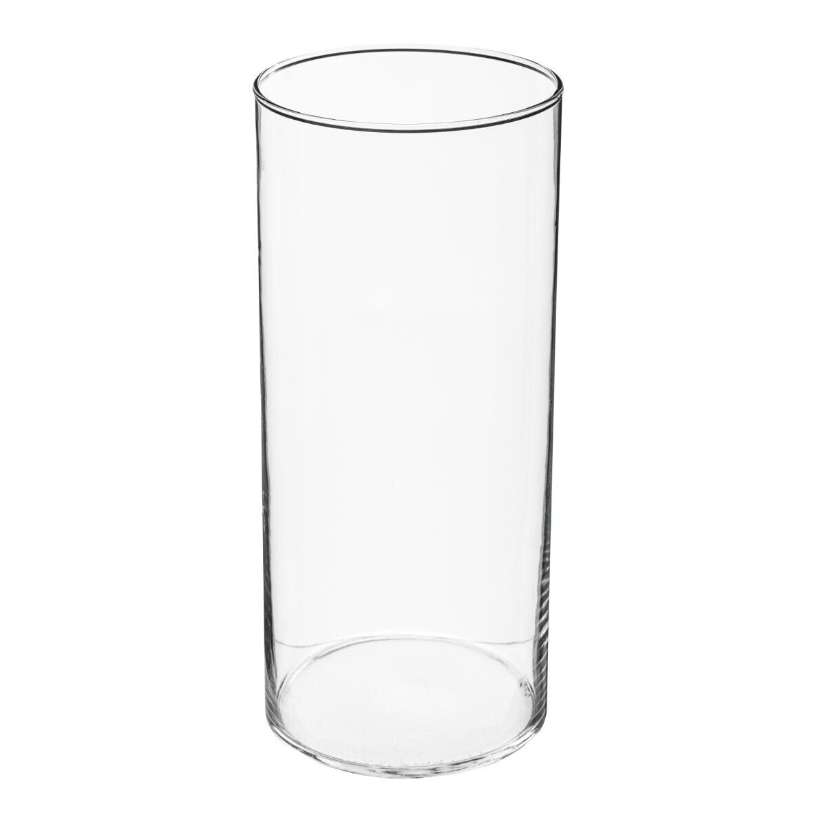 Cylinder vase, glass H.30 cm