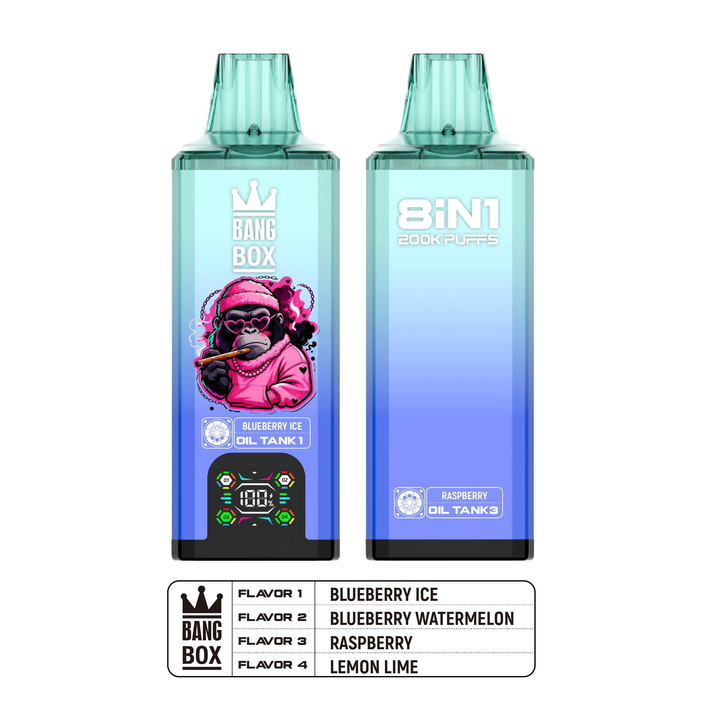 BANGBOX 200000 Puffs 8-in-1 Disposable Vape