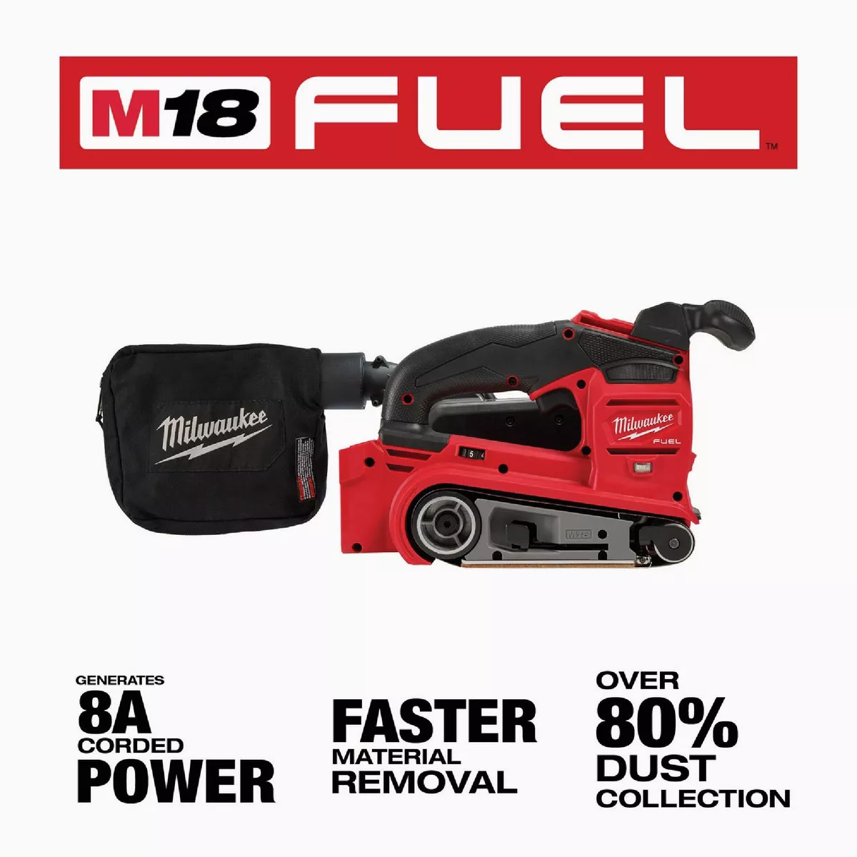 Milwaukee M18 FUEL Brushless 3 In. x 18 In. Cordless Belt Sander (Tool Only)