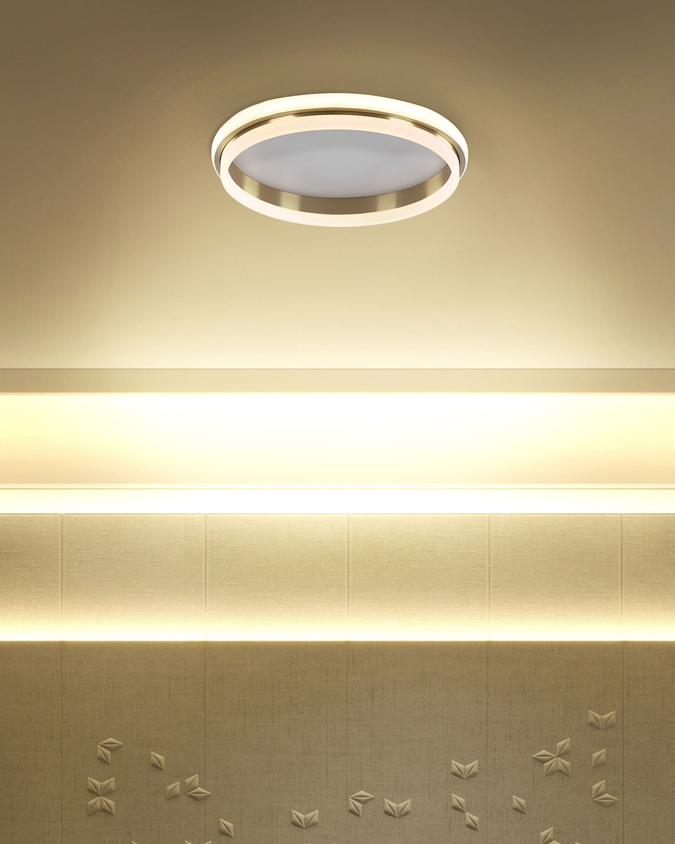 LED Ceiling Lamp TAPING Metal Gold