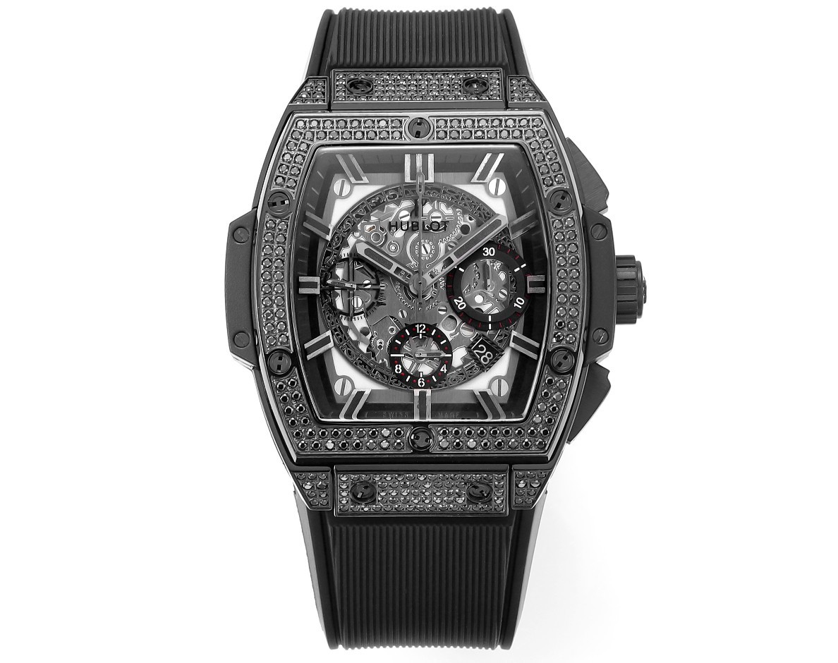 Hublot SPIRIT OF BIG BANG Chronograph, 45 mm Textured rubber strap(1:1 replica) - Top club