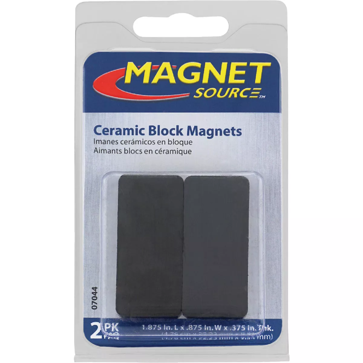 Master Magnetics 1-7/8 in. x 7/8 in. Ceramic Magnet Block