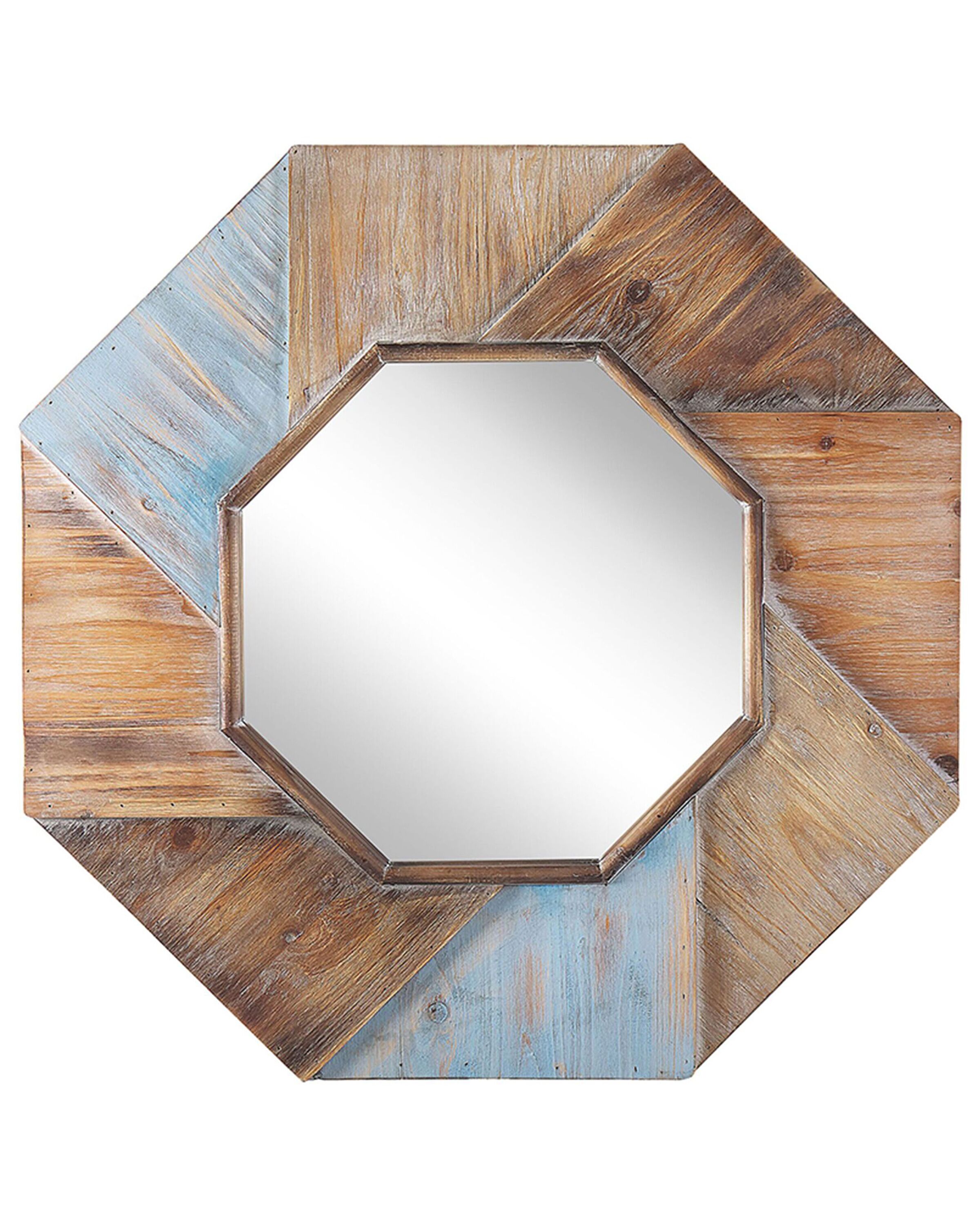 Wall Mirror MIRIO 77 cm 77 cm Fir Wood Brown