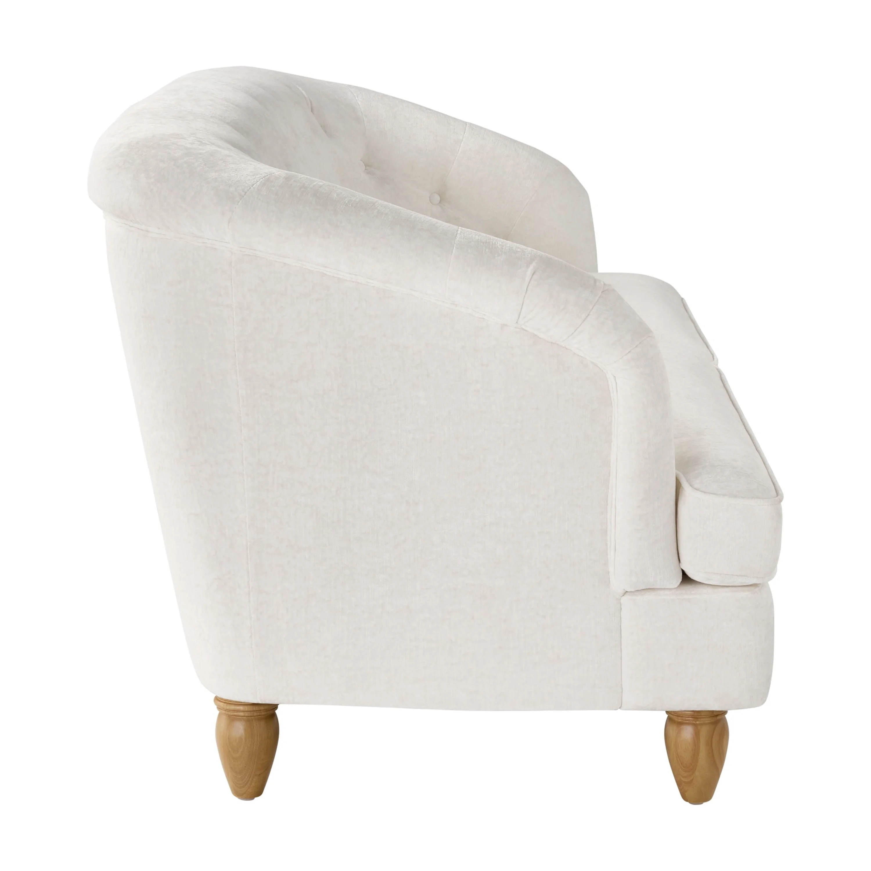 The Pioneer Woman Laurel Tufted Sofa, Cream Velvet, 79.53 in - Image 7