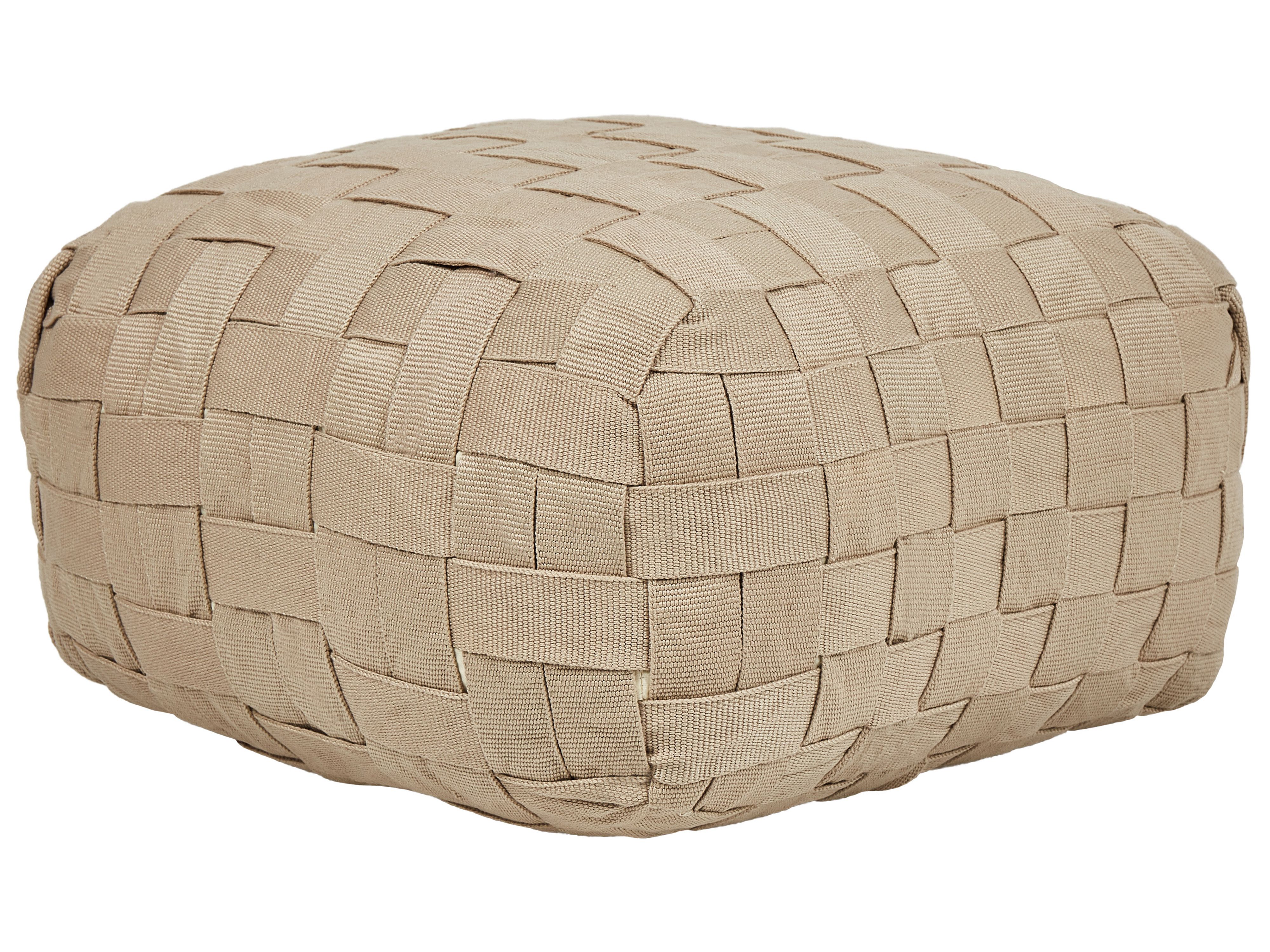 Pouffe BODLA Synthetic Material Beige