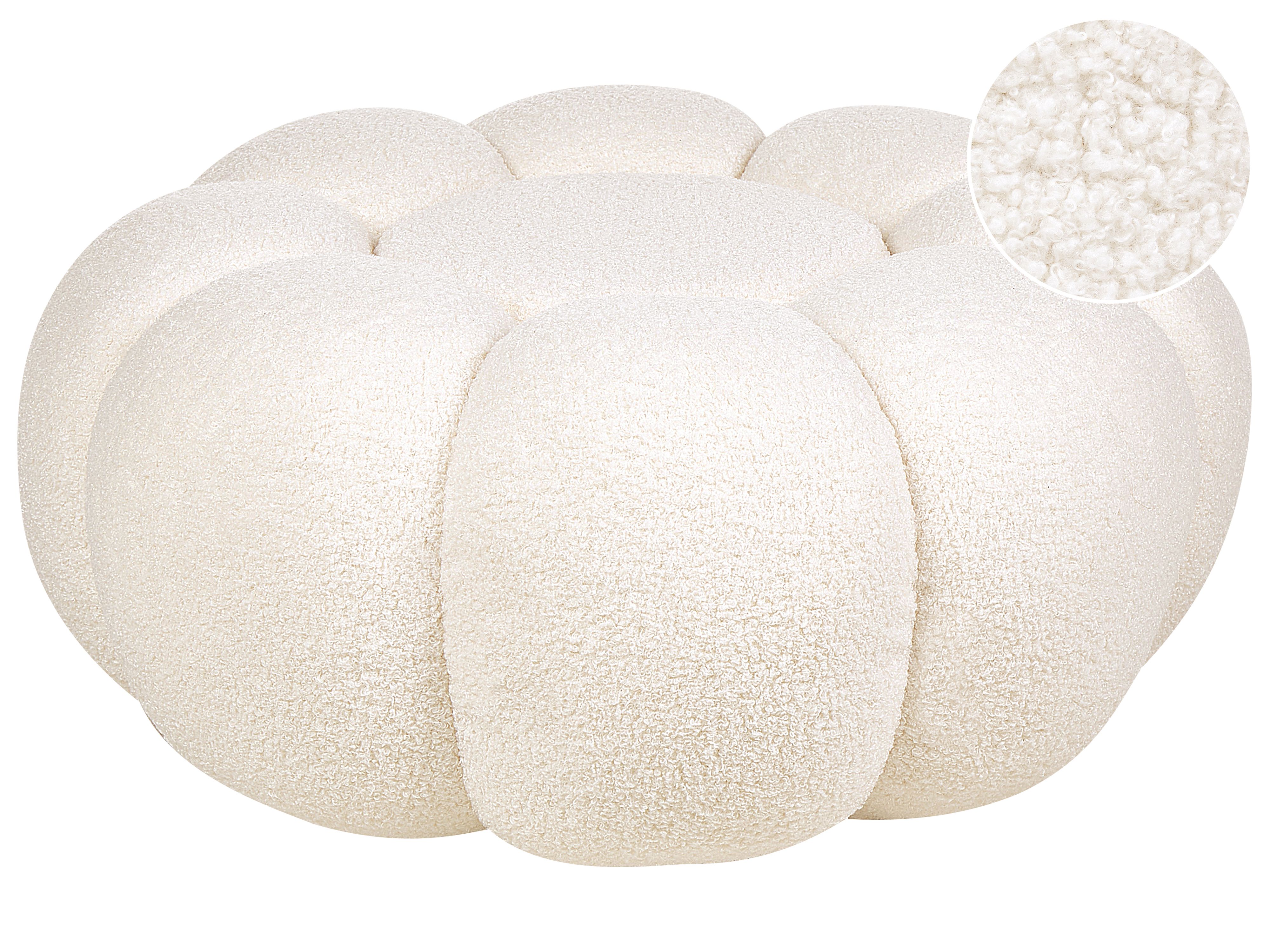 Pouffe BEAUFORT Boucle Off-White