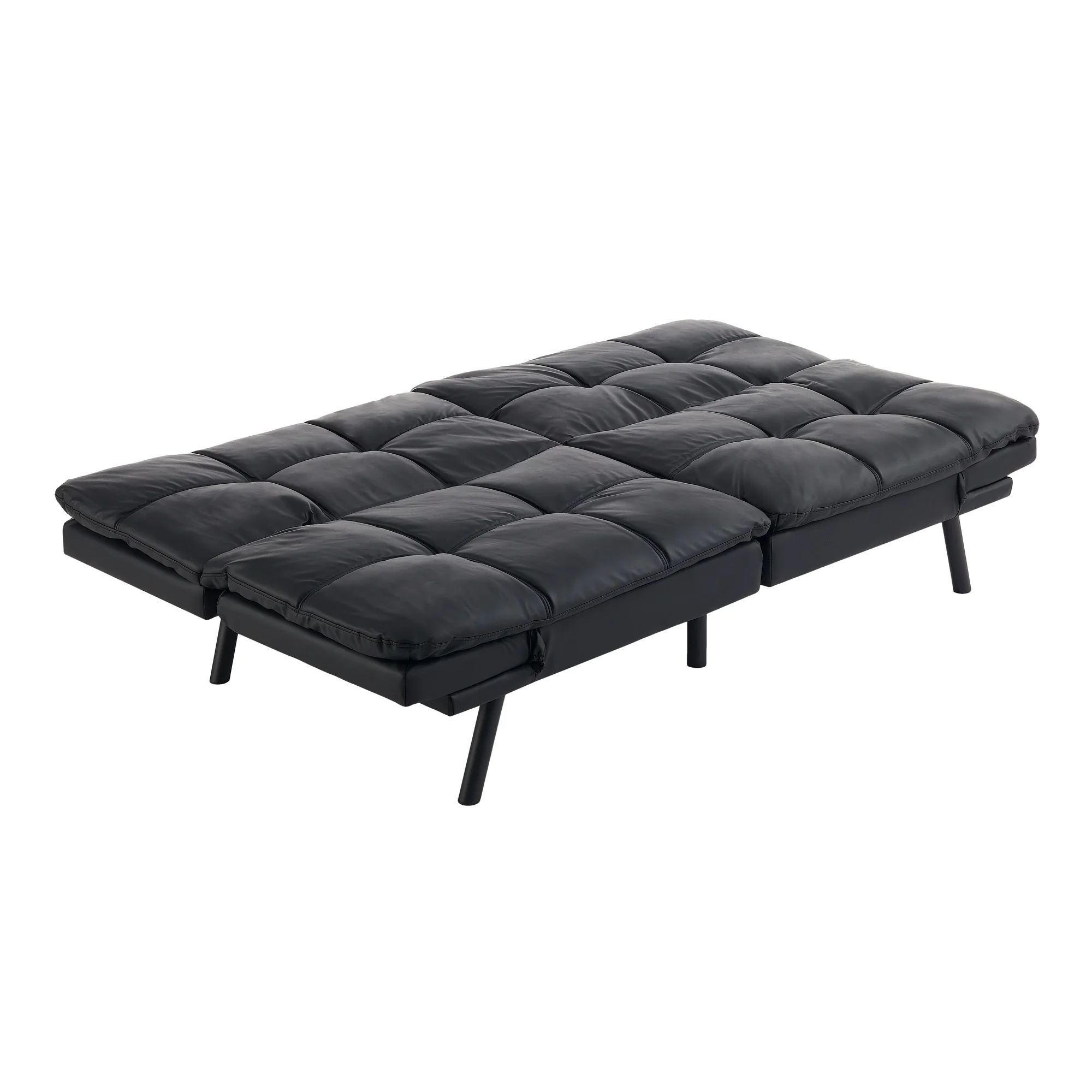 Mainstays Memory Foam Futon with 72",Black - Image 49