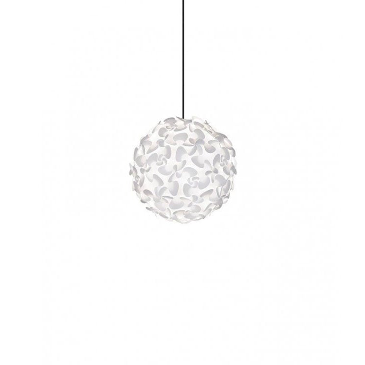 Klosz LORA biały w kształcie kuli ⌀75 cm