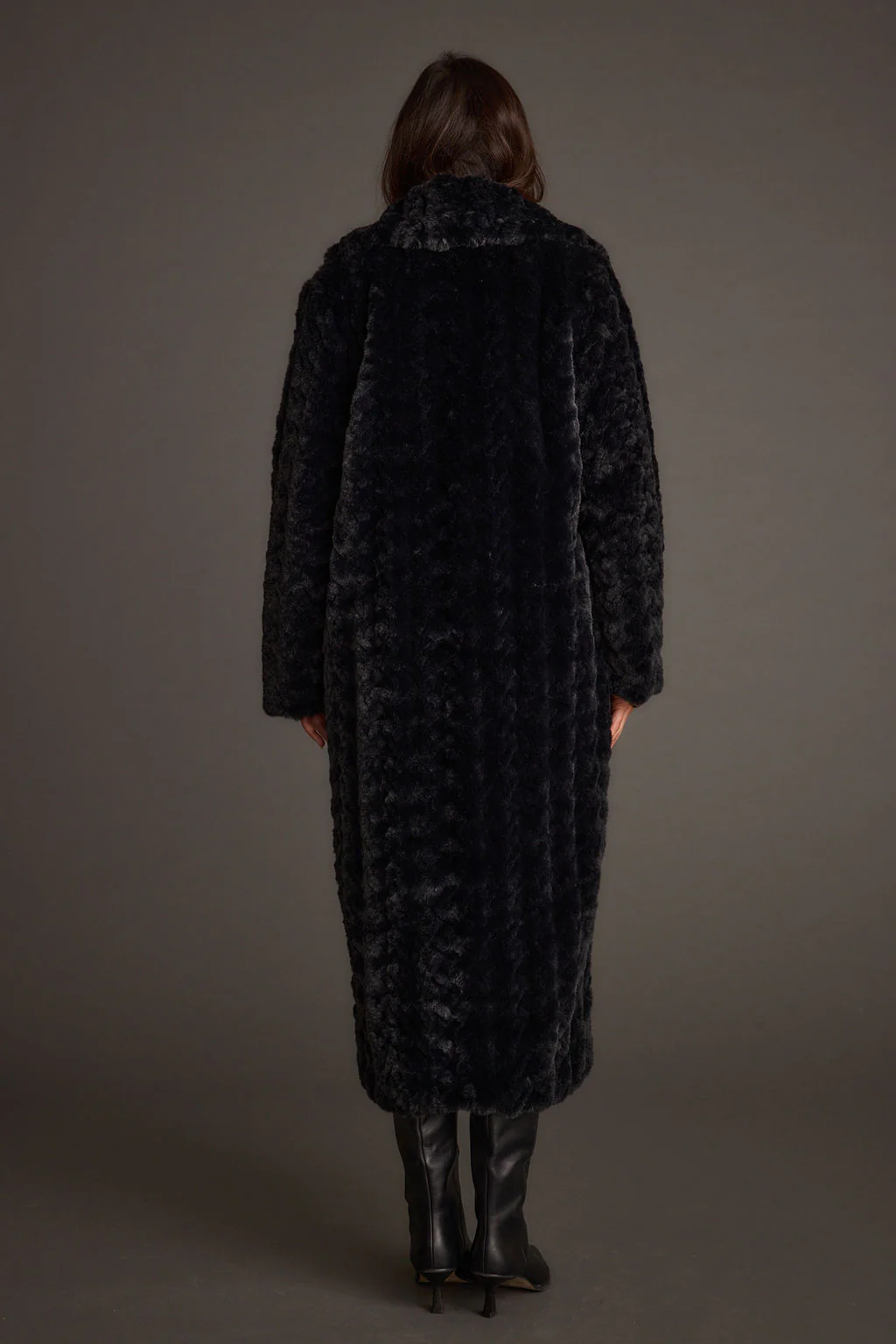 Sasha Black Floor Length Coat