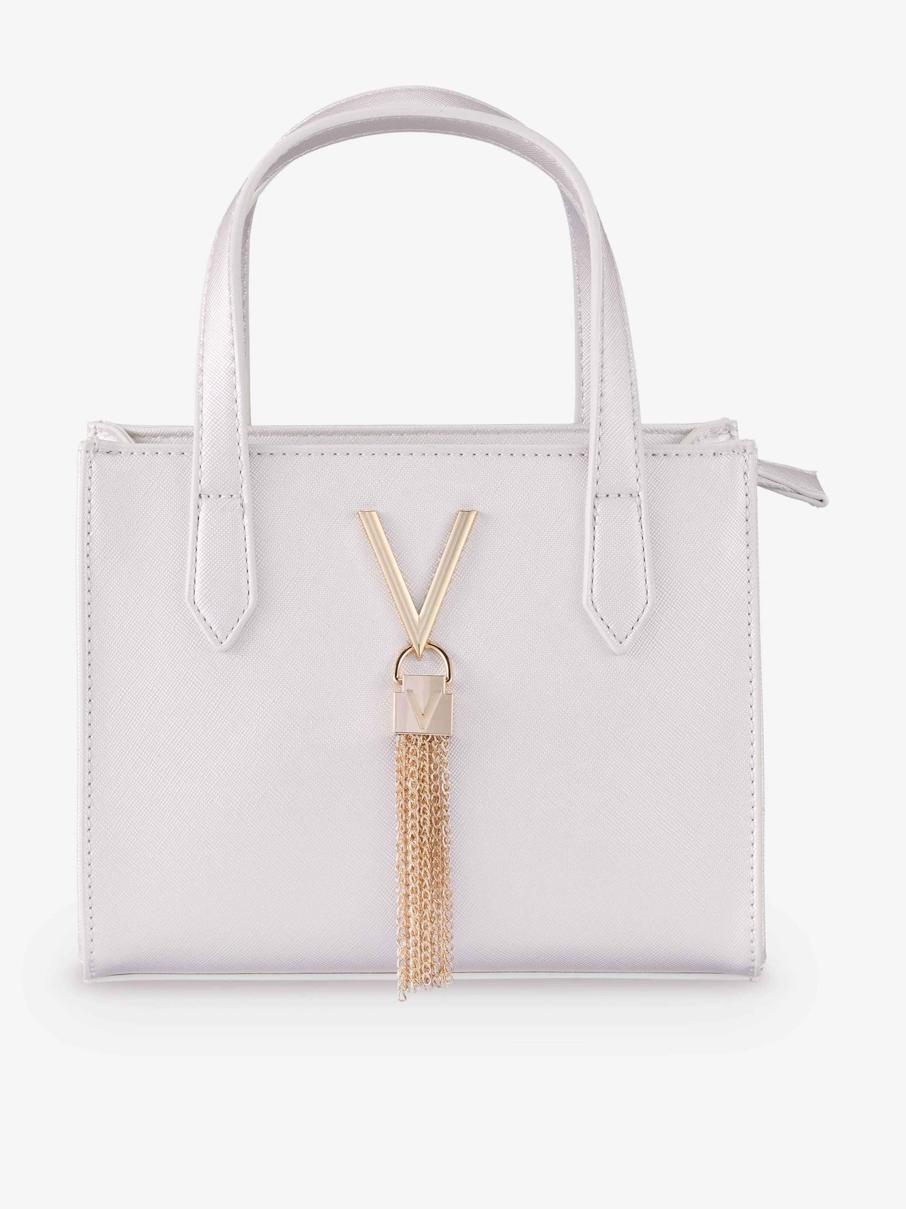 Valentino Divina Tote Bag in Silver (20cm)