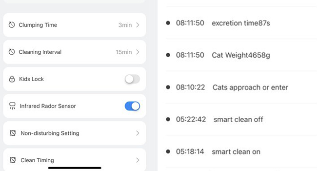 a screenshot of the app's settings.