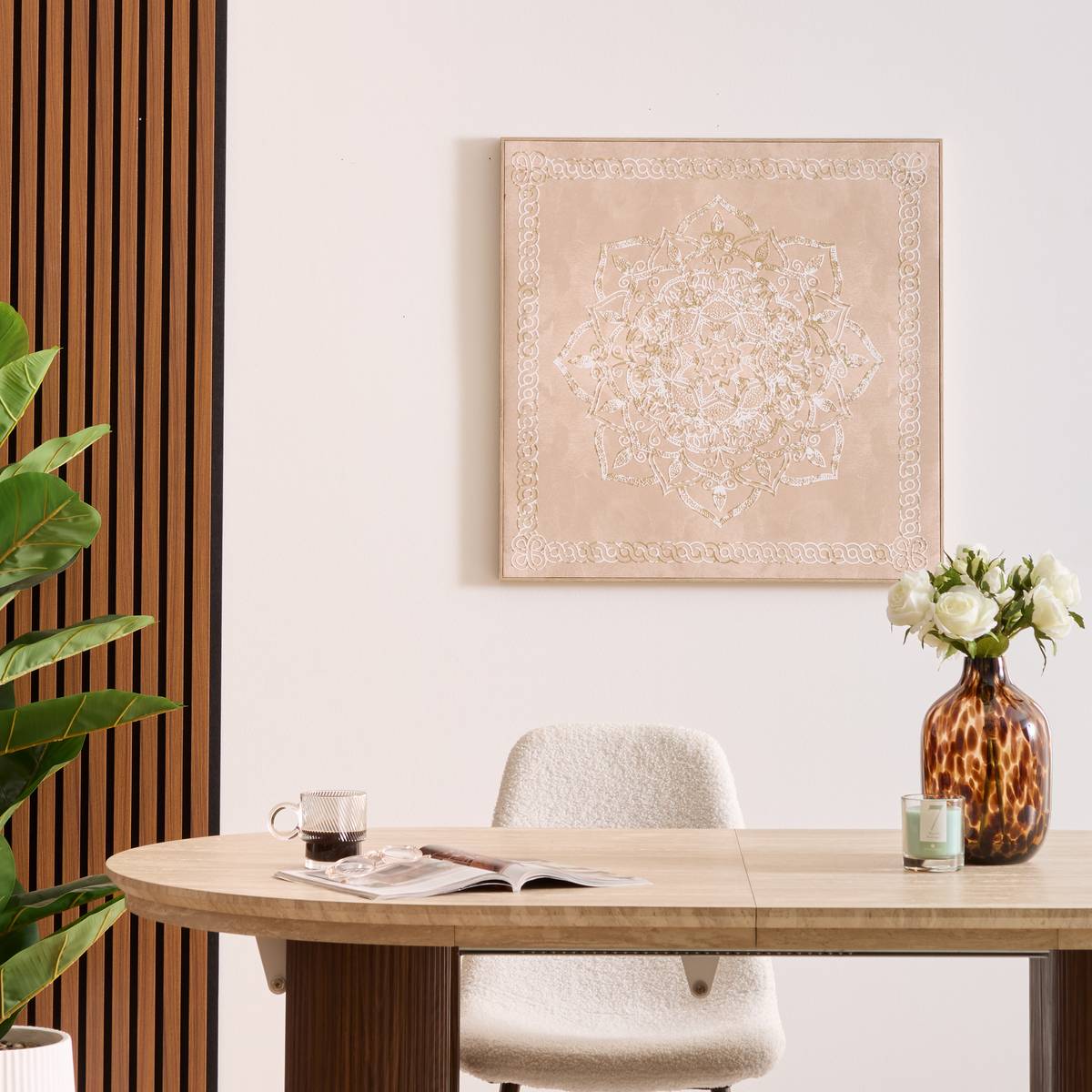 3D Canvas "Rosita" Brown, 70x70 cm