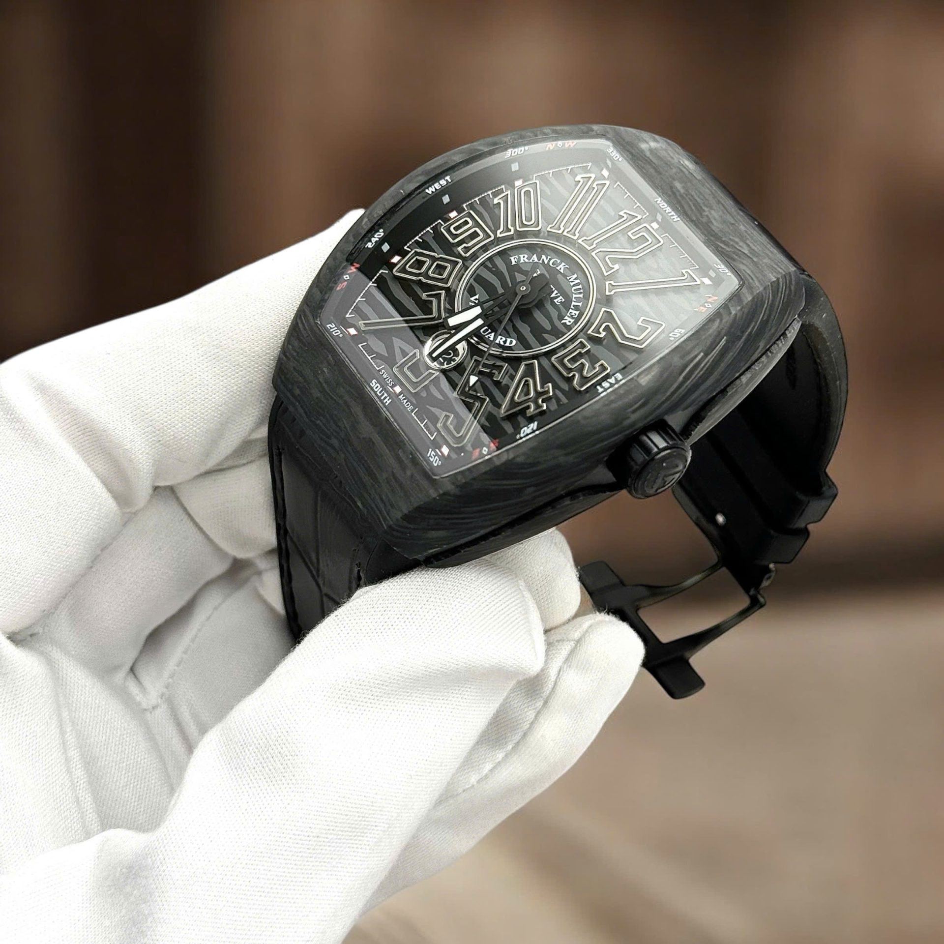Franck Muller Knock Off Watches Vanguard V45 Black Carbon Automatic Movement ABF Factory 45mm - Top club