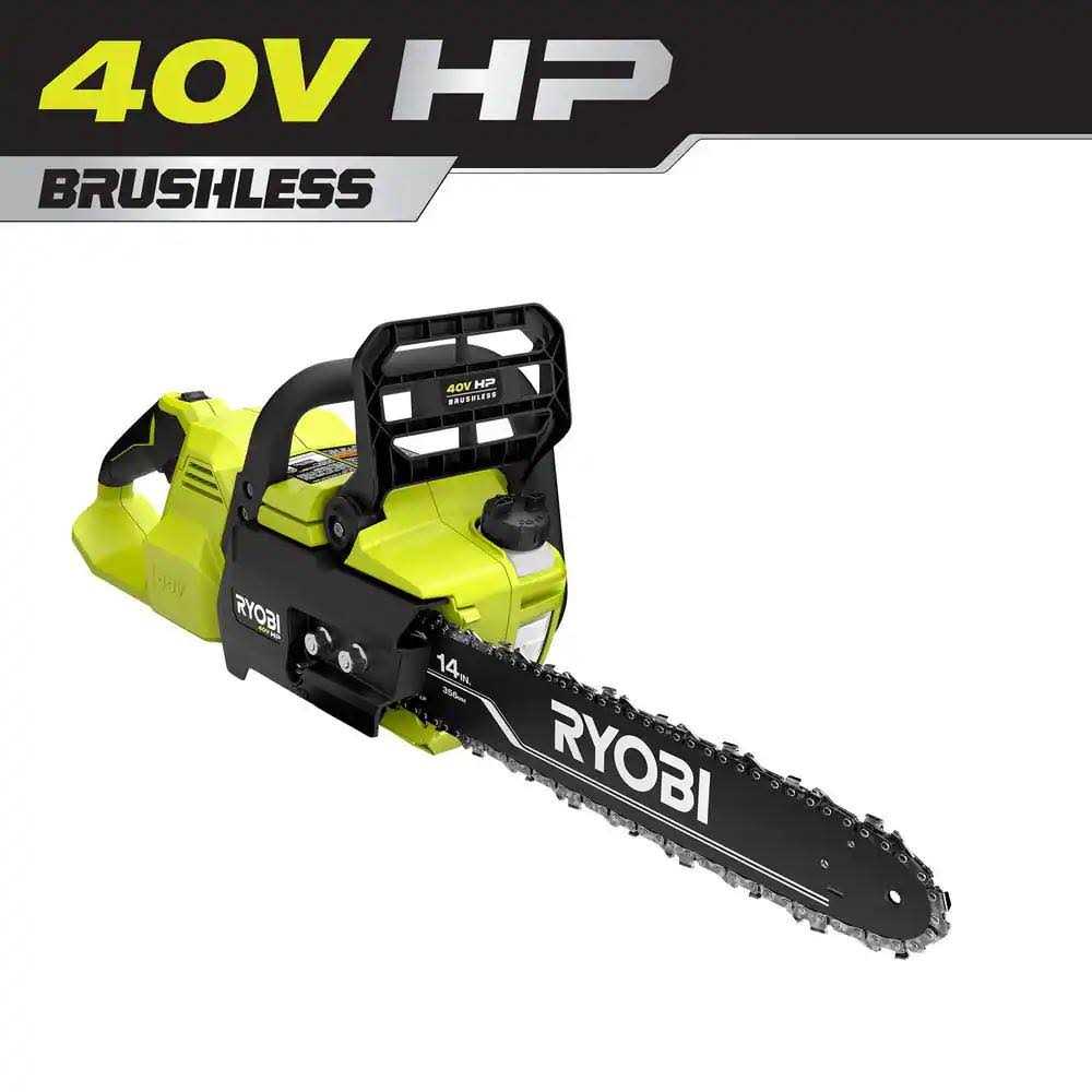 RYOBI 40-Volt HP Brushless 14 in Cordless Chainsaw - Ry405010 - Image 2 RYOBI 40-Volt HP Brushless 14 in Cordless Chainsaw - Ry405010 - Image 2