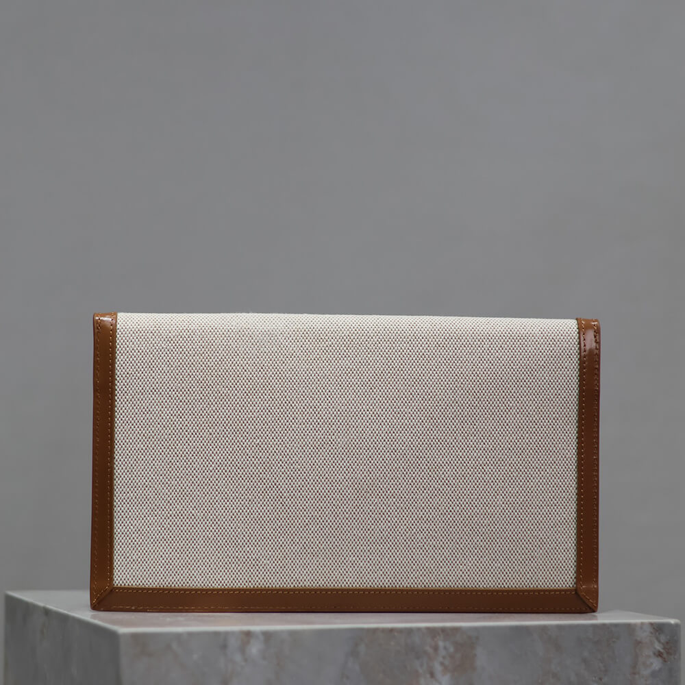 YSL uptown pouch in canvas and leather Bag1:1High-quality replica