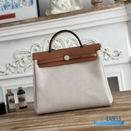 Hermès Herbag Zip 31 Bag | 31x25x10 cm | Luxury Canvas & Leather Shoulder Bag for Women | Spacious Everyday Hermès Tote1:1High-quality replica