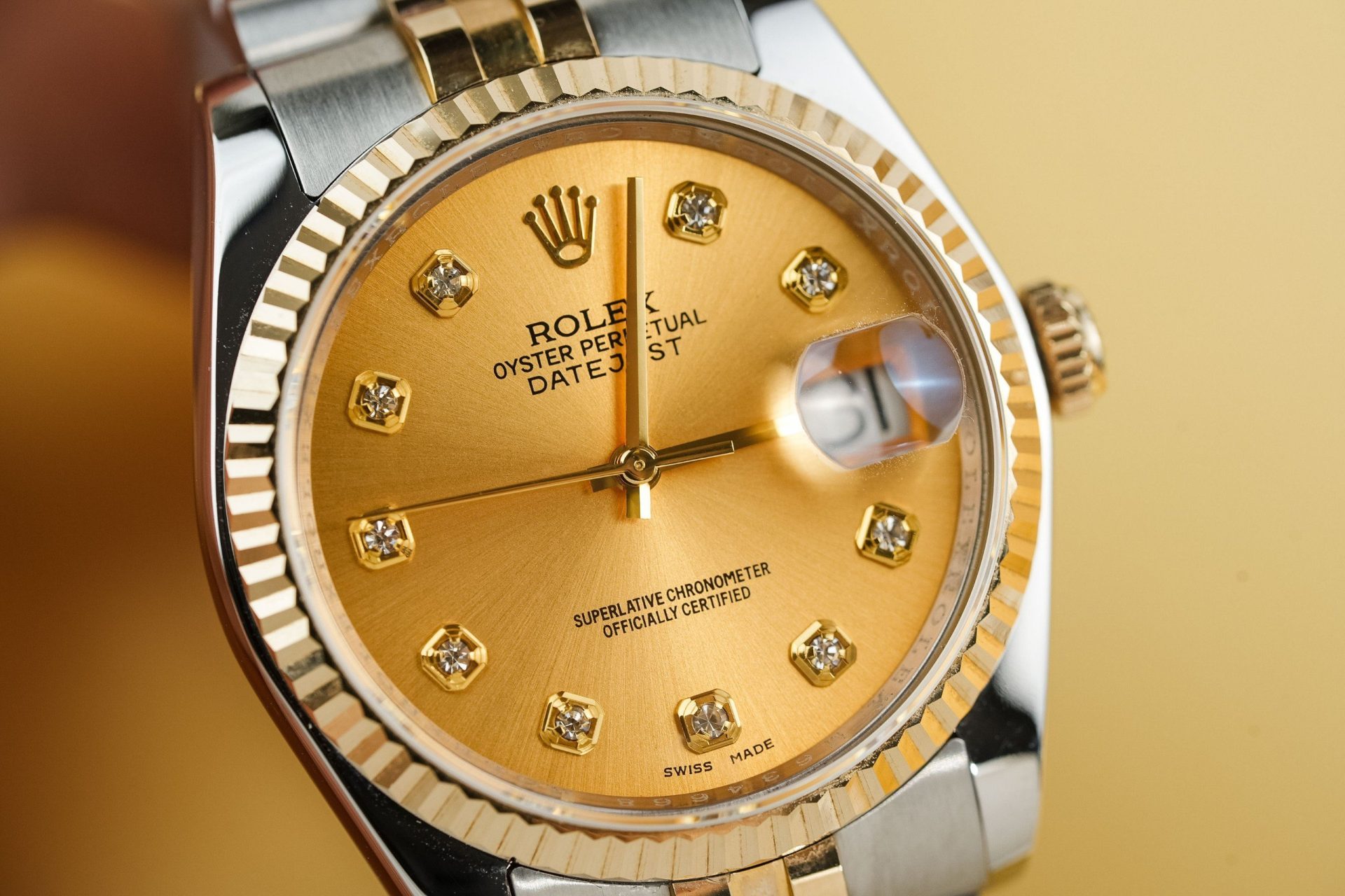 Rolex Replica Watches DateJust 126233 Gold Wrapped Champagne Dial 36mm - Elite Watch Atelier