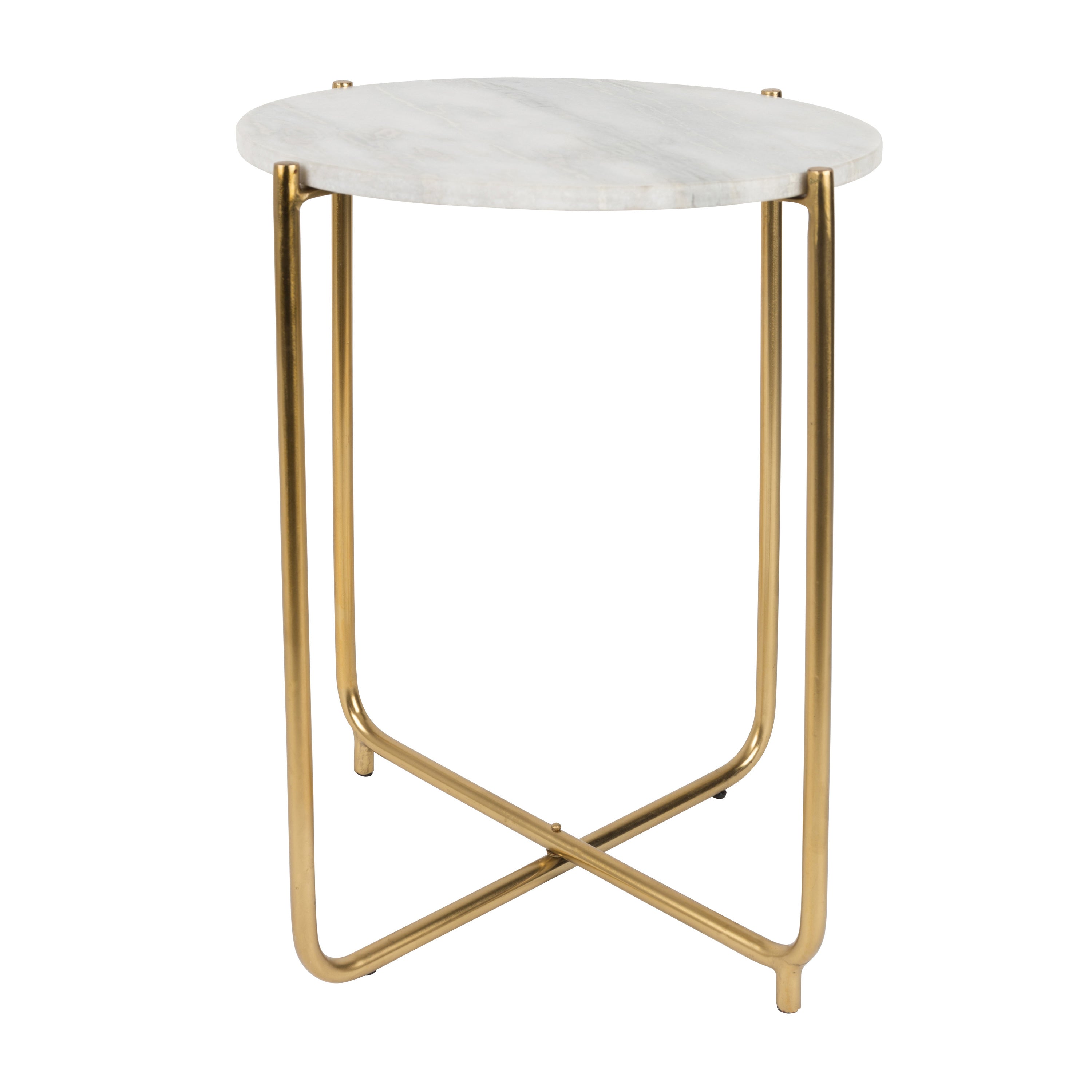 Blokker basic Chique Bijzettafel Ø 44,5 cm - Wit