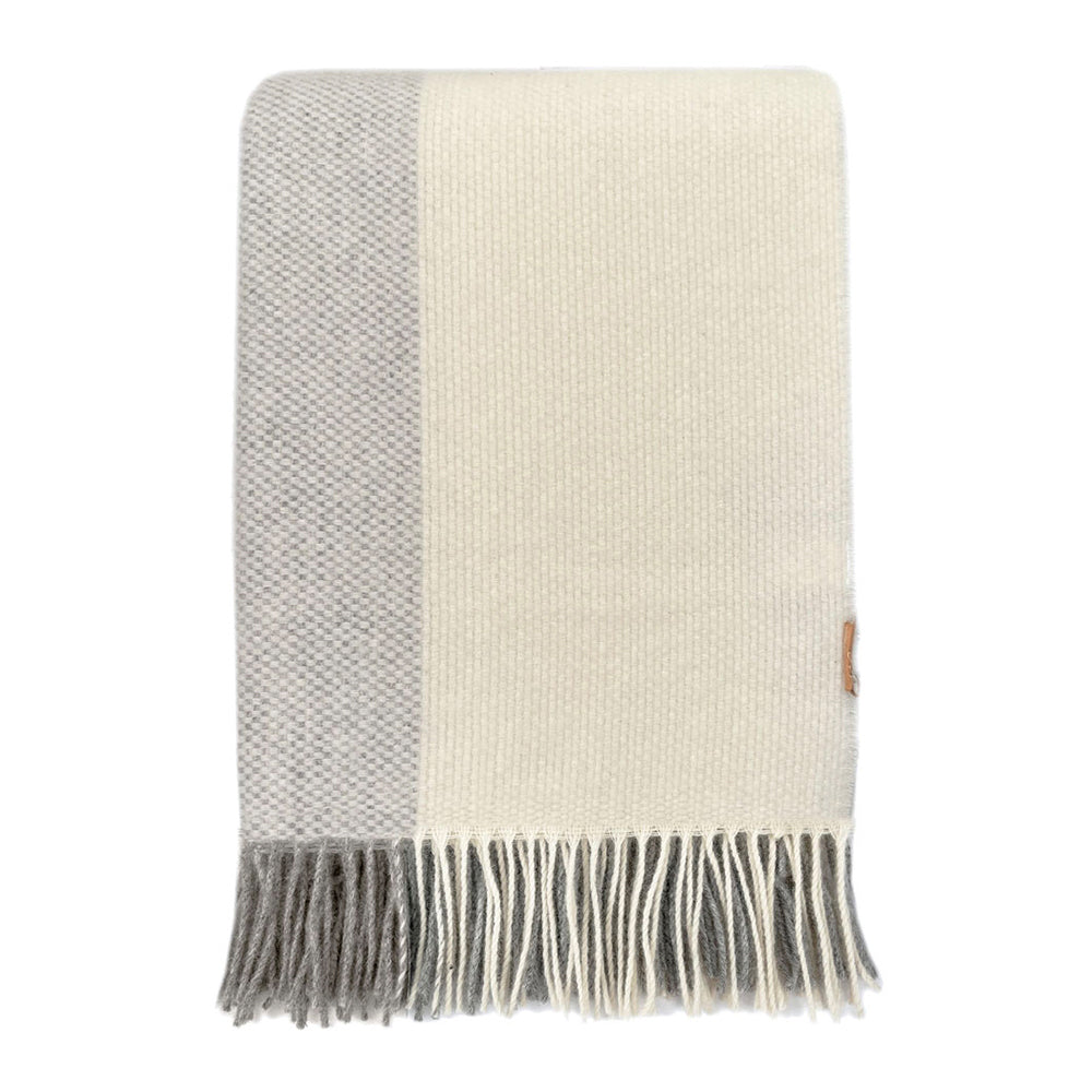 Malagoon Easy Nature Wool Plaid - Grijs