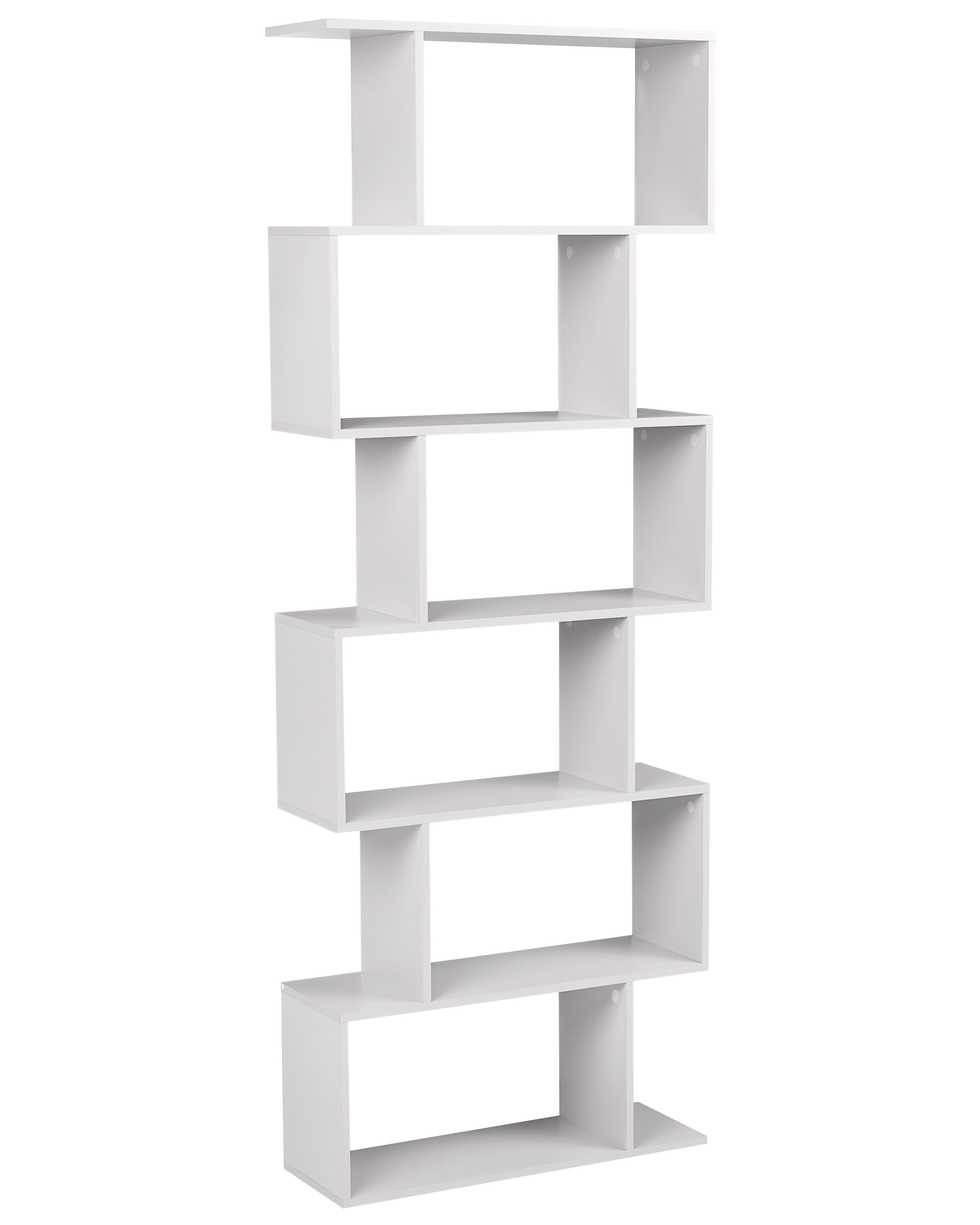 6 Tier Bookcase VALDOSA 190 cm Off-White