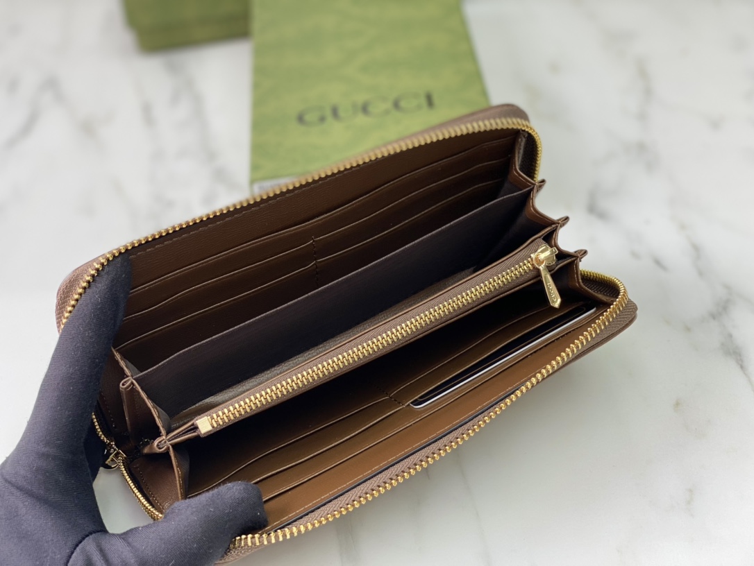 Replica Gucci Horsebit 1955 Zip Around Wallet1:1High-quality replica