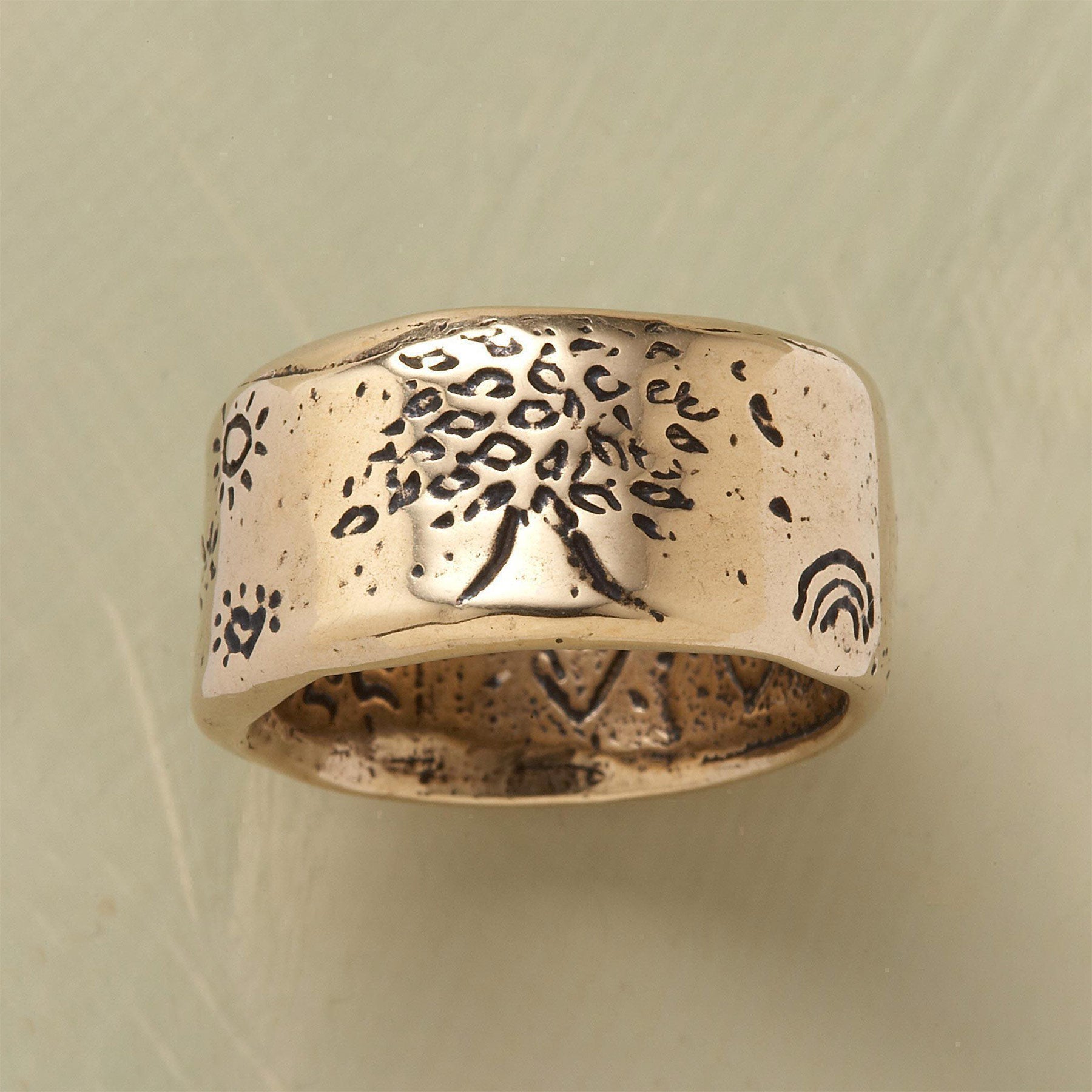 Yellow Gold Strength Ring - Sundance Clothing